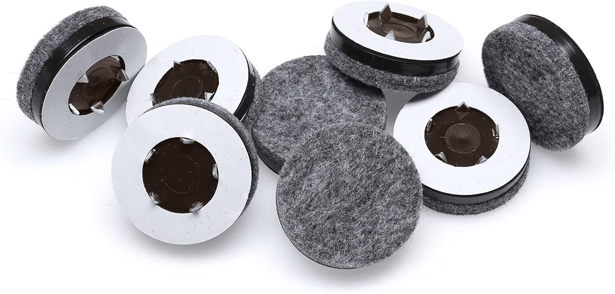 Slipstick GorillaFelt 1-1/2 Inch Felt Glides/Furniture Feet Floor Protectors (Set of 8 Sliders)