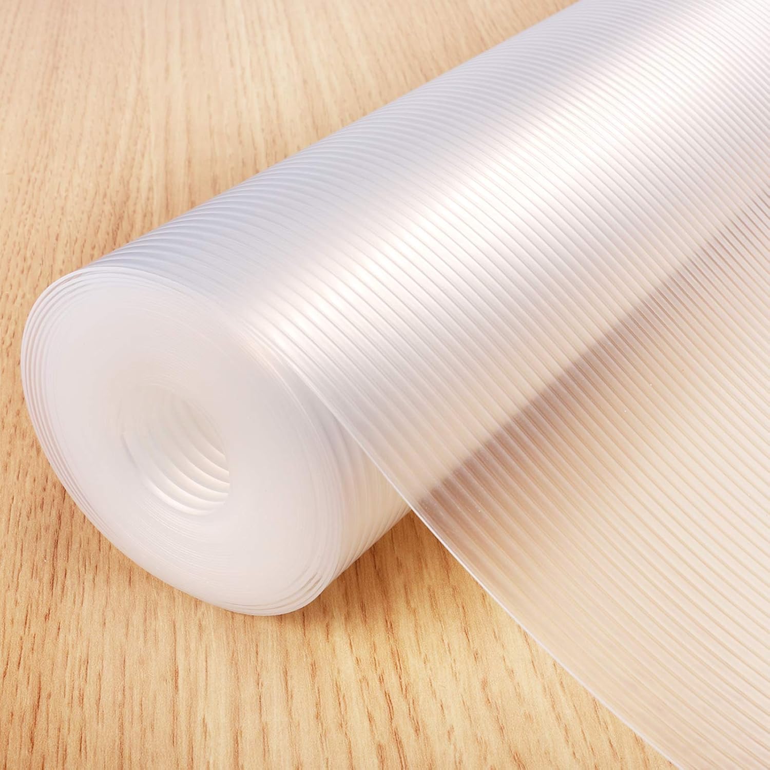 Glotoch Non Adhesive Shelf Liners for Kitchen Cabinets Clear 12"X60",Waterproof and Durable Drawer