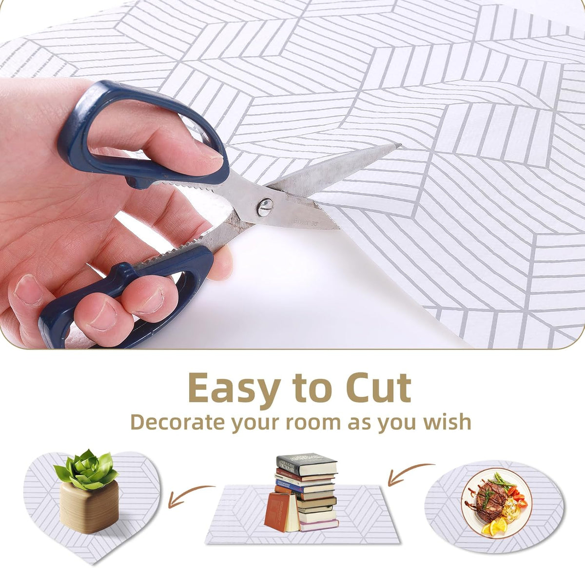 Shelf Liners for Kitchen Cabinets Non Adhesive Shelf Liner Paper Non-Slip Thickened Drawer Liner