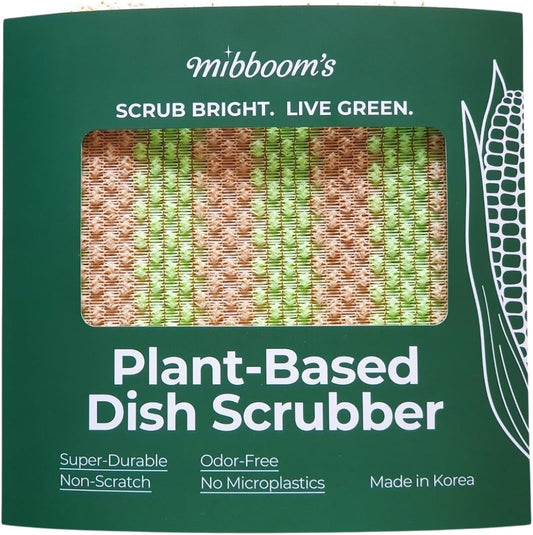 mibboom's Dish Scrubbers – Non-Scratch, Reusable Kitchen Sponges for All-Purpose Cleaning, Made in