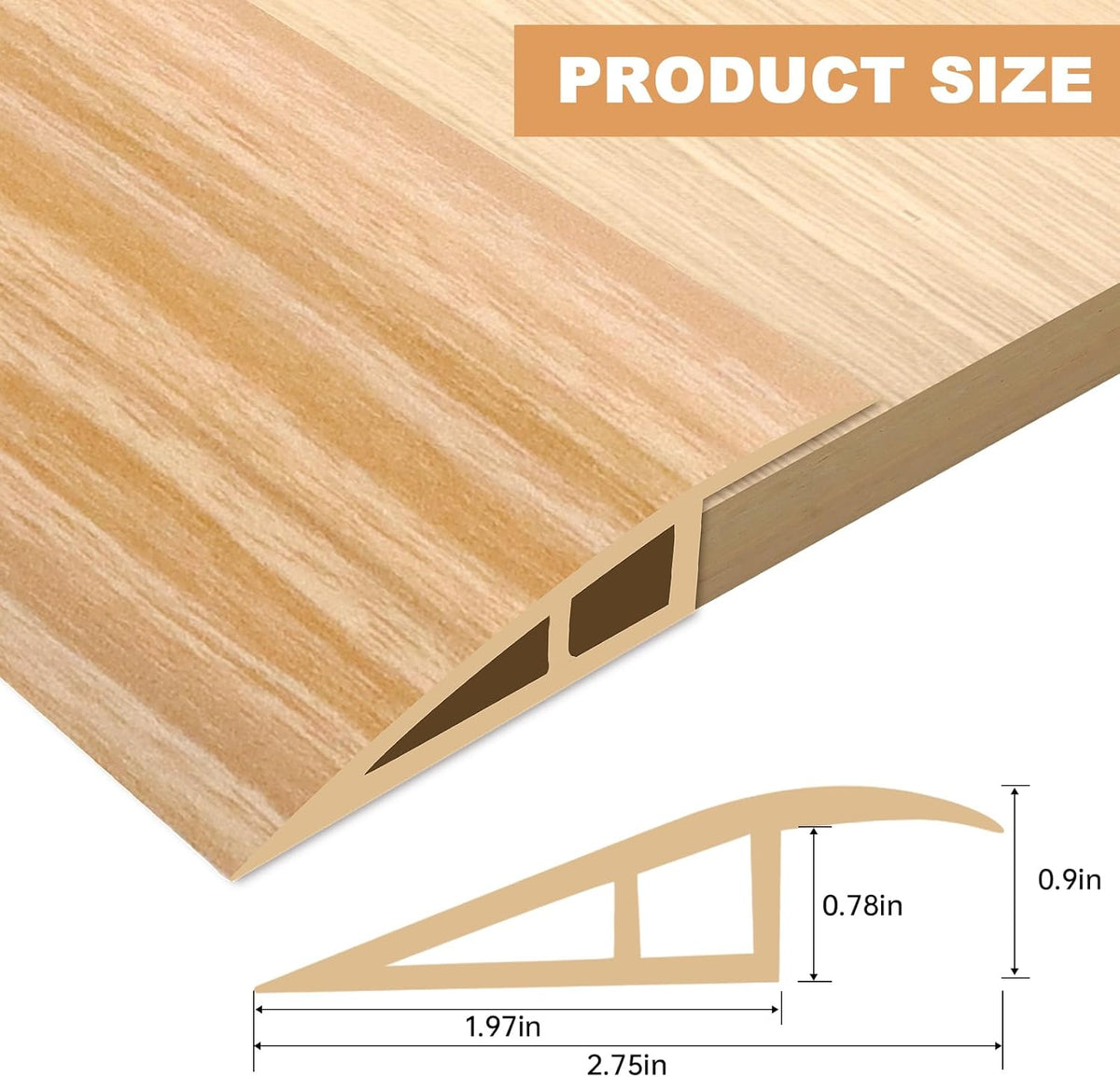 Vinyl Door Threshold Flooring Transition Strip Self Adhesive Carpet Edging Strip for Laminate