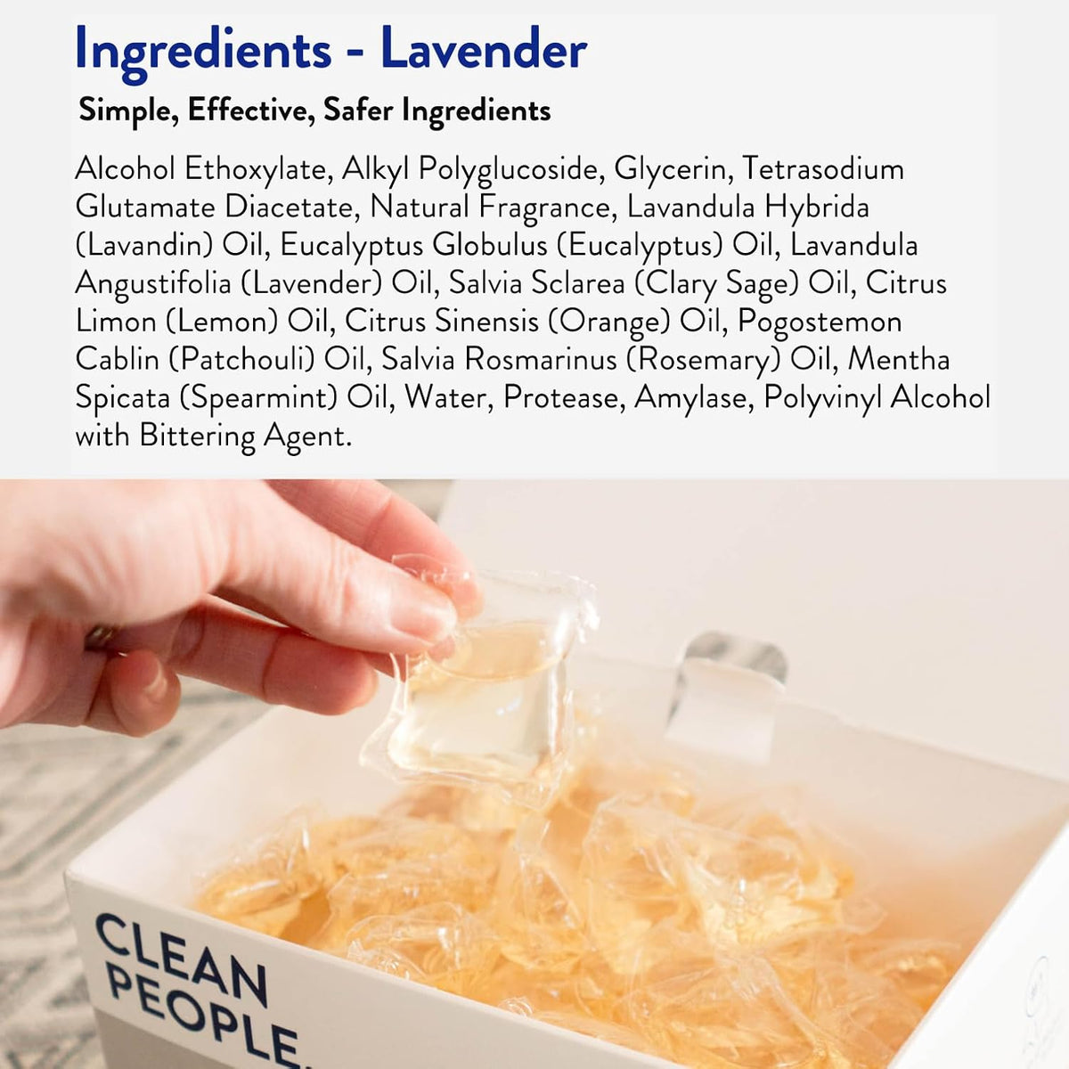 The Clean People Laundry Detergent Pods - Hypoallergenic Laundry Pods - Ultra Concentrated
