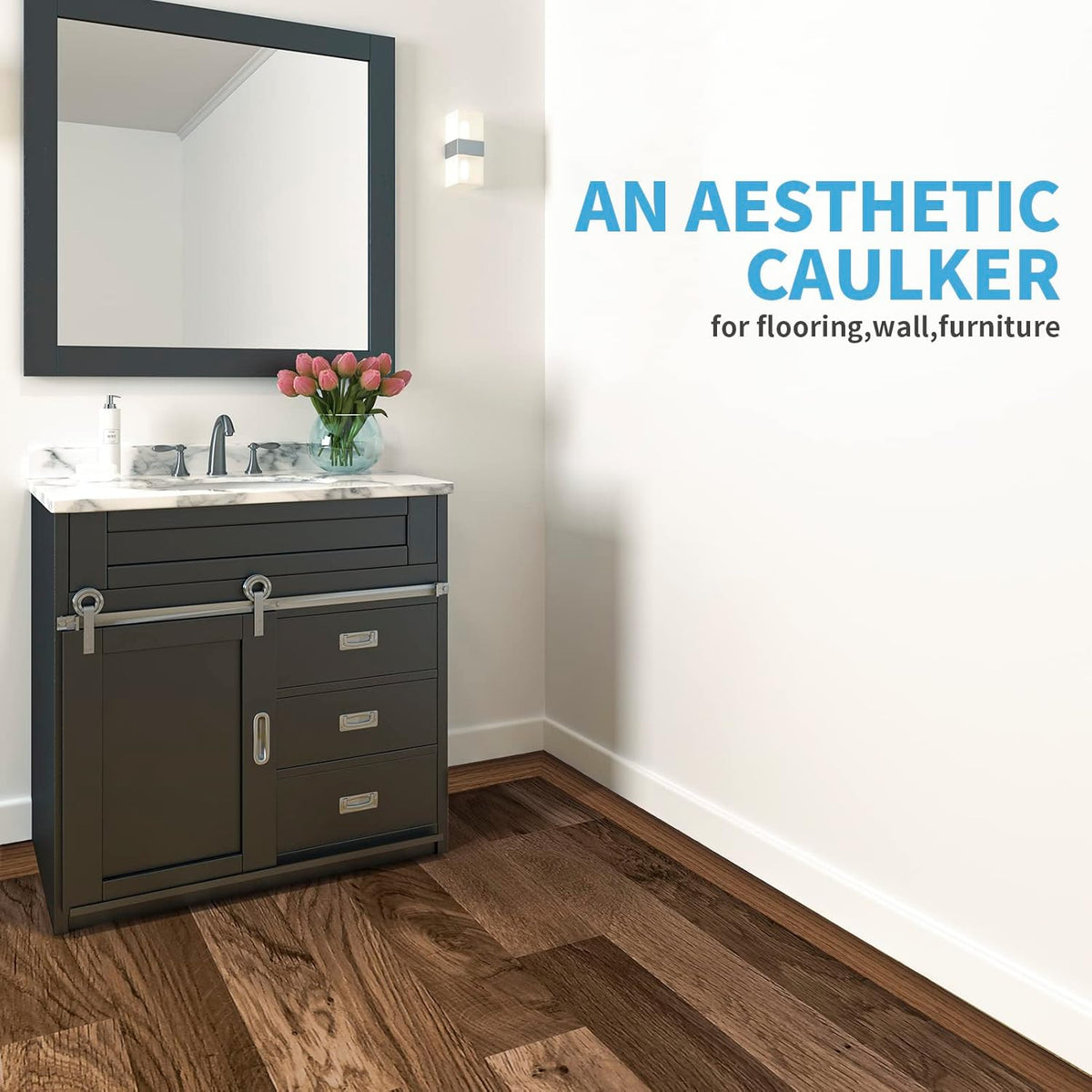 Art3d 4 FT Self Adhesive Vinyl Floor Transition Strip, Laminate Strip Flat Divider for Joining