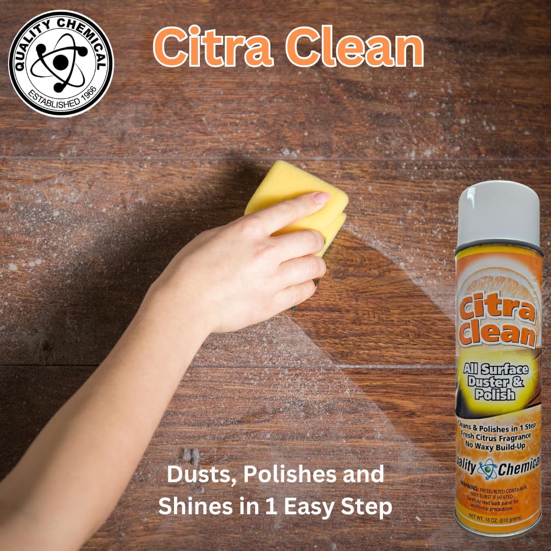 Quality Chemical Citra Clean aerosol - All Surface Cleaner, Duster & Polish and Protectant