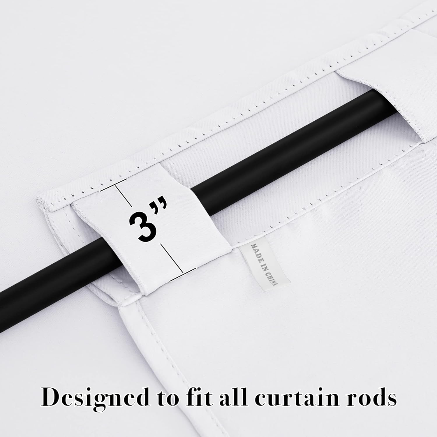 RYB HOME Blackout Curtains for Living Room, Back Tab & Rod Pocket Top Insulating Window Decor for