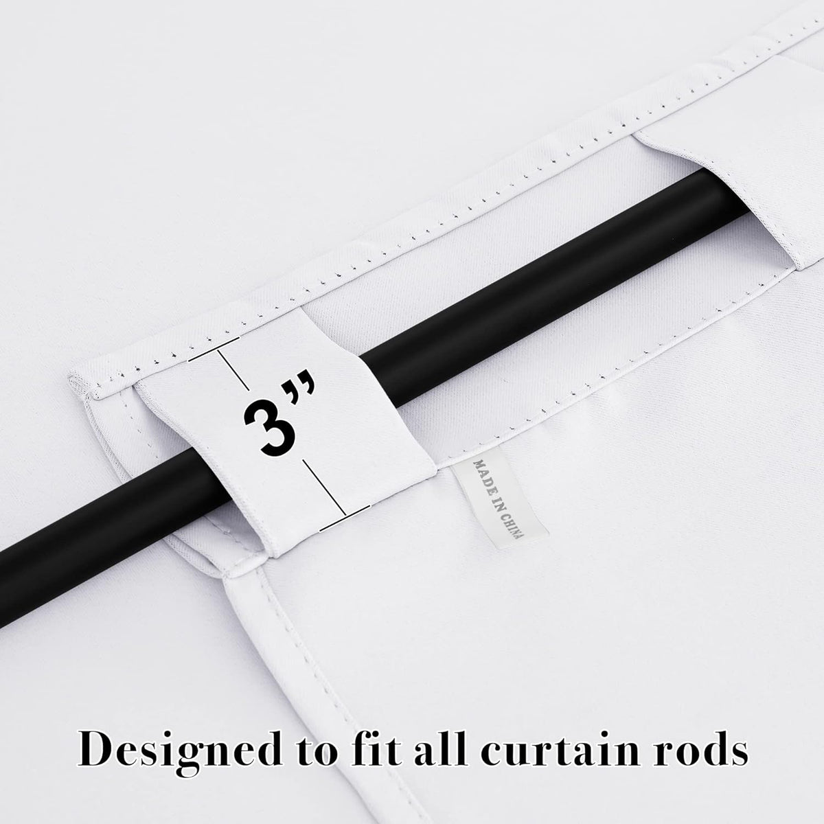 RYB HOME Blackout Curtains 80 inches Long Thermal Insulating Large Window Curtains for Living Room