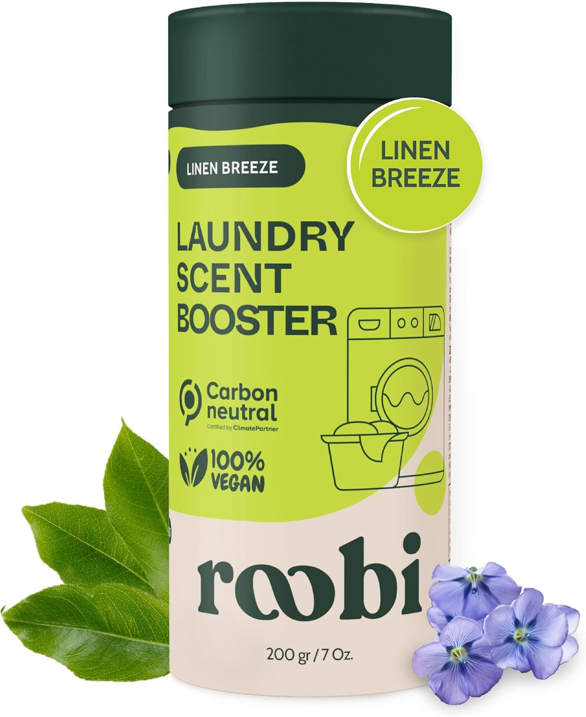 Roobi Sustainable Laundry Scent Booster Beads. Linen Breeze Fragrance Laundry Beads. Up to 20