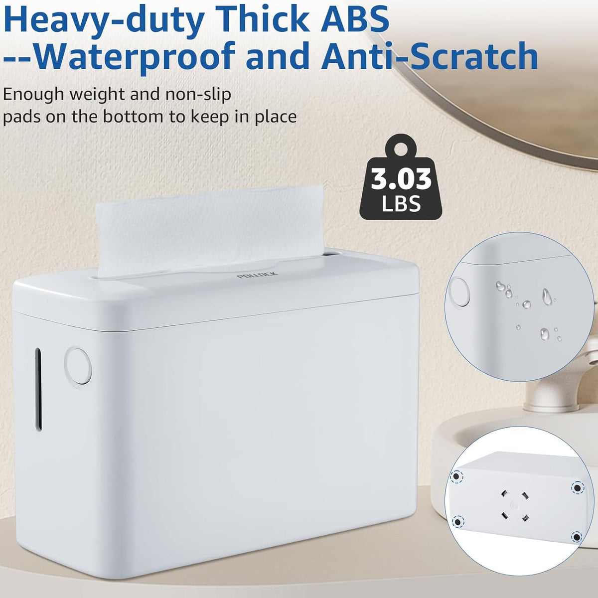 Paper Towel Dispenser Countertop, Multifold Trifold Paper Towel Holder, Hand Towel Dispenser