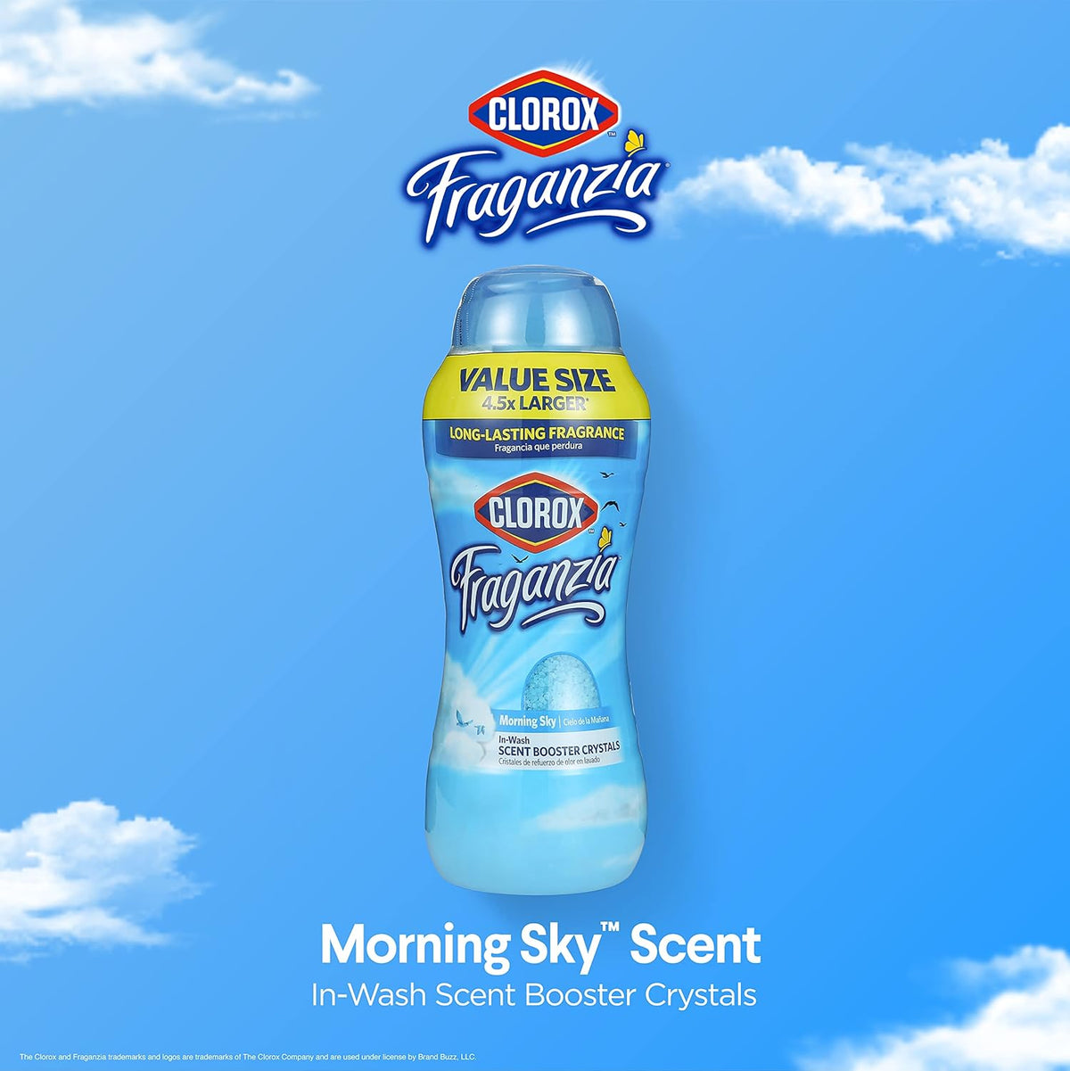 Clorox Fraganzia Laundry Scent Booster Crystals in Morning Sky Scent - Scented In-Wash Freshener