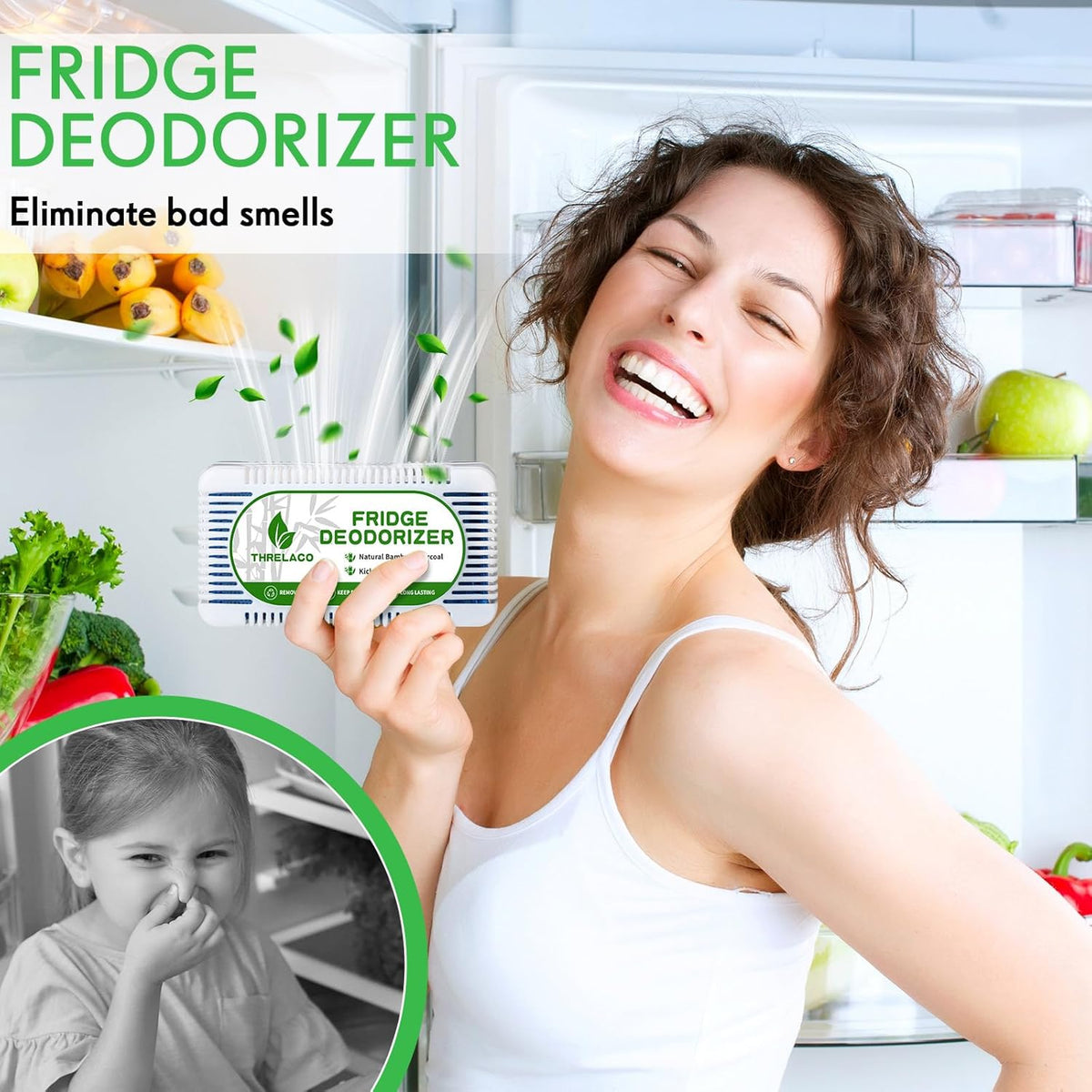 15 Pack Refrigerator Deodorizer Activated Charcoal Fridge Deodorizer Odor Eliminator for