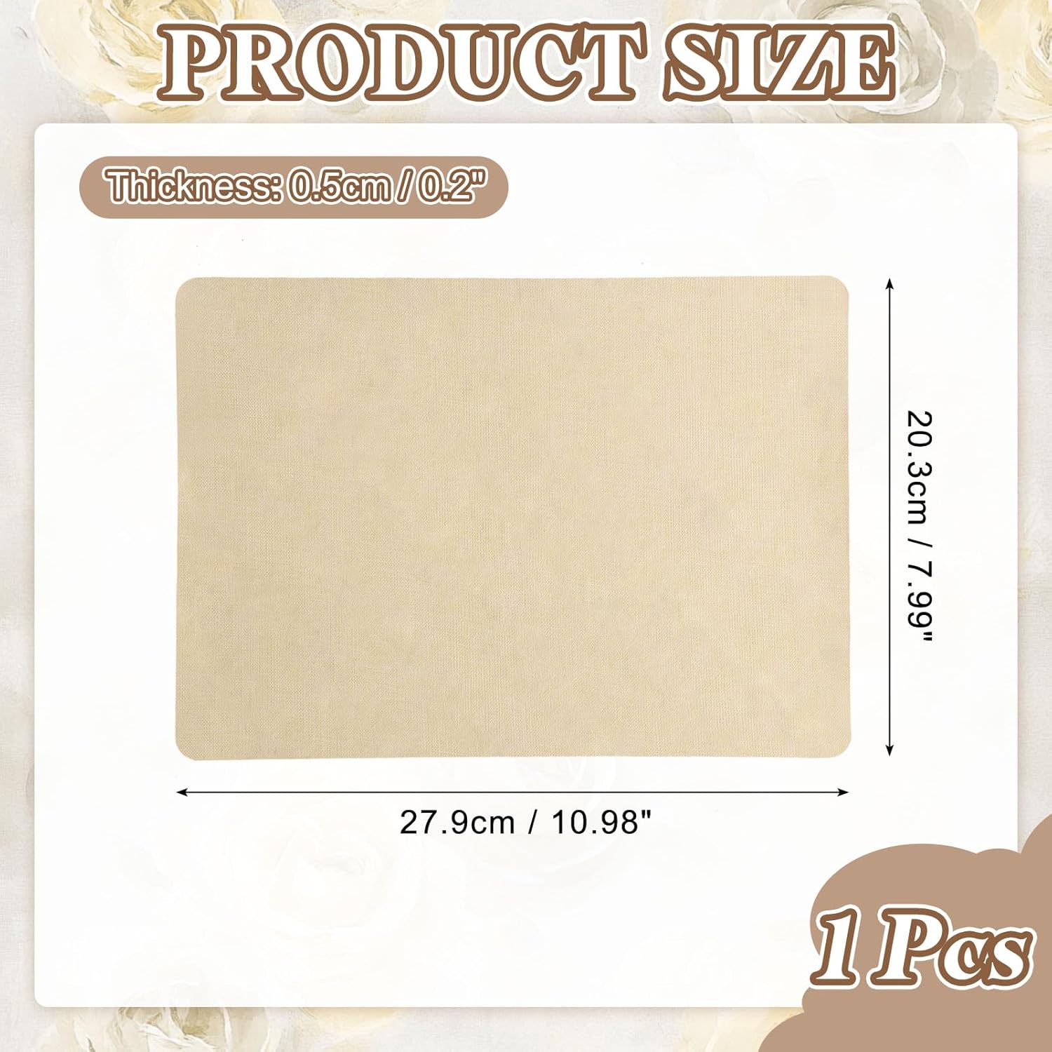 PATIKIL Linen Repair Patch, 8 x 11 Inch Self-Adhesive Linen Fabric Repair Patches for Sofa Couch