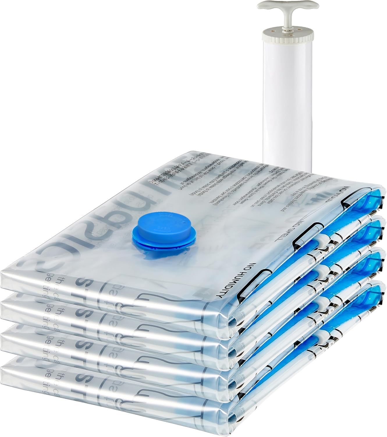 Amazon Basics Vacuum Storage Bags for Blankets, Vacuum Compression Space Saving Storage Bags with