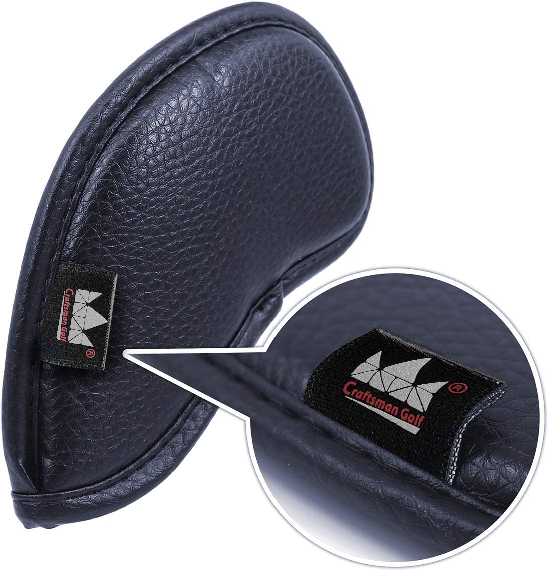 CRAFTSMAN GOLF 12pcs or 1pc Thick Synthetic Leather Golf Iron Head Covers Set Headcover Fit All