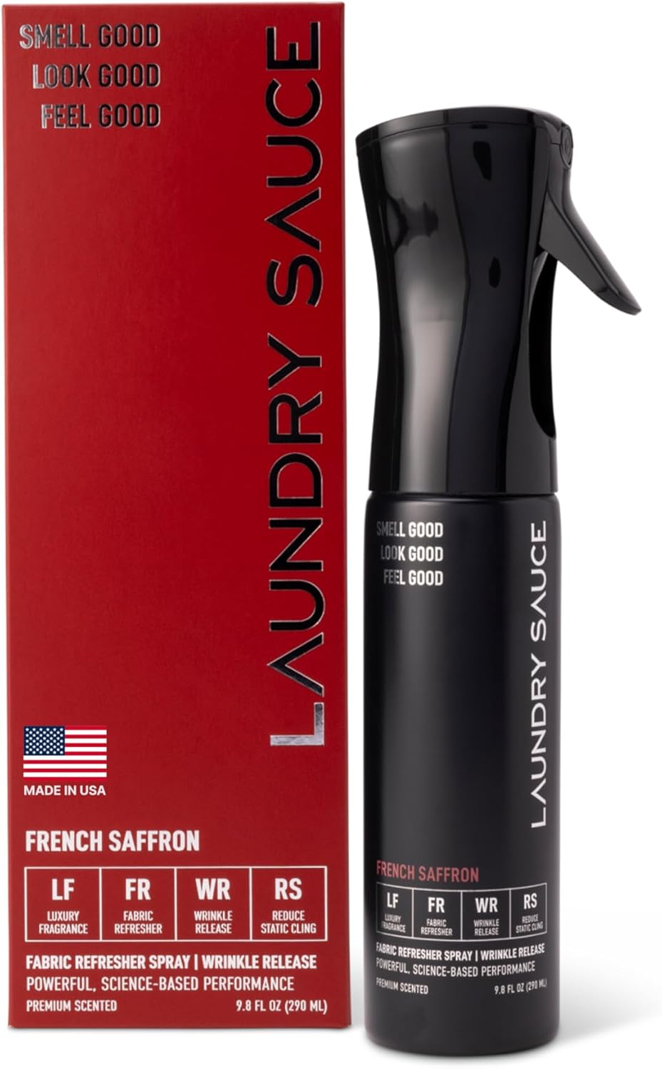 Laundry Sauce Fabric Refresher Spray French Saffron, Odor-Fighting Fabric Refresher, Fragrance and