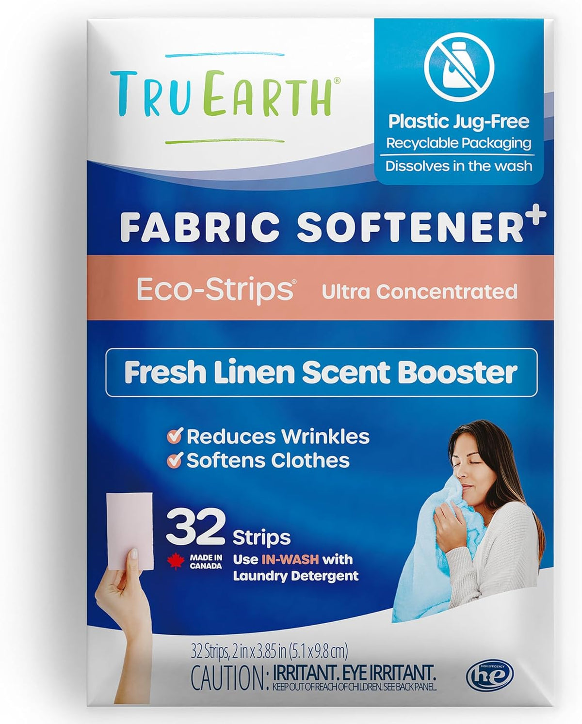 Tru Earth Fabric Softener Strips for Washing Machine, Alternative to Fabric Softener Liquid and