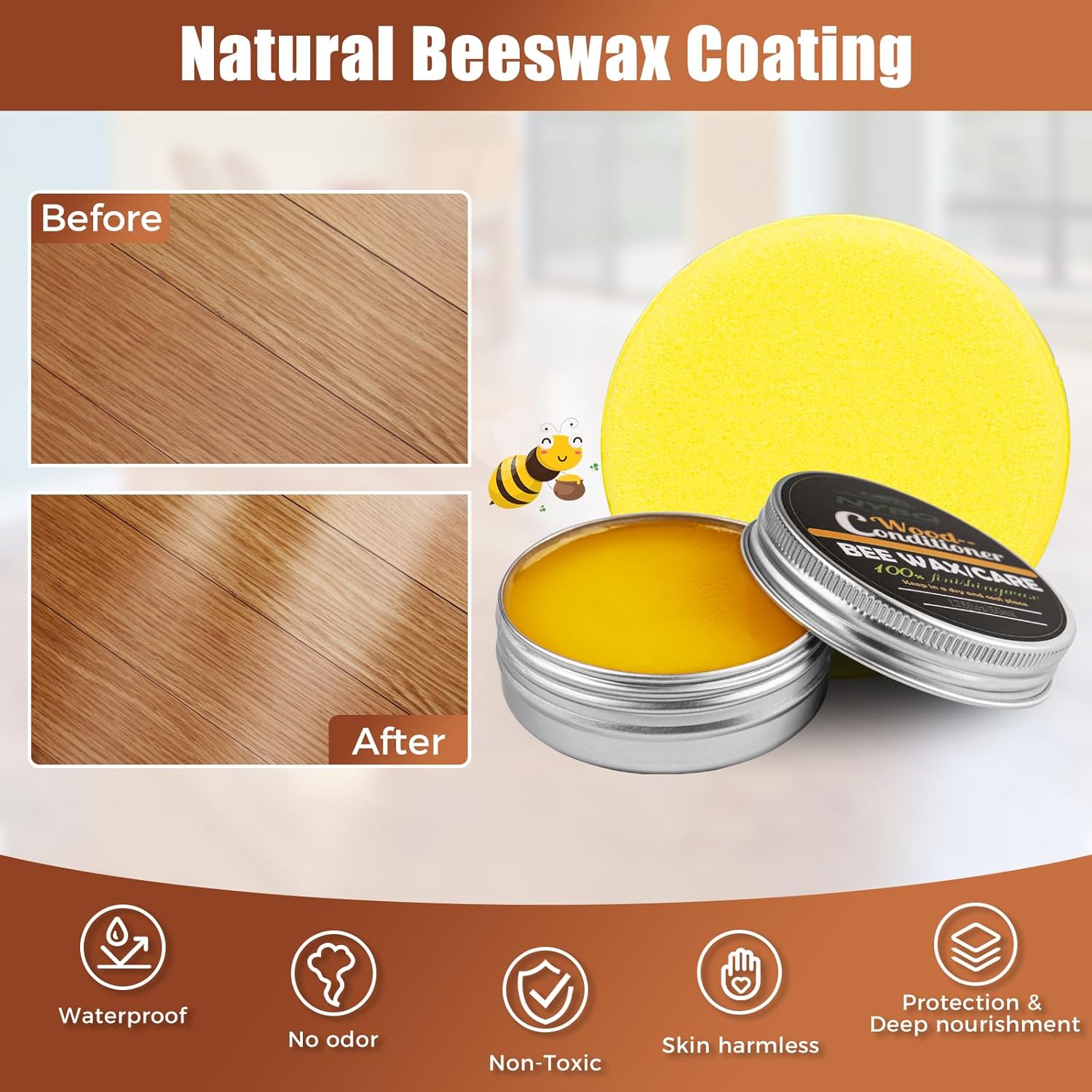 Wood Furniture Repair Kit- Set of 41 Laminate Vinyl Floor Repair Kit Wood Fillers,Floor Scratch