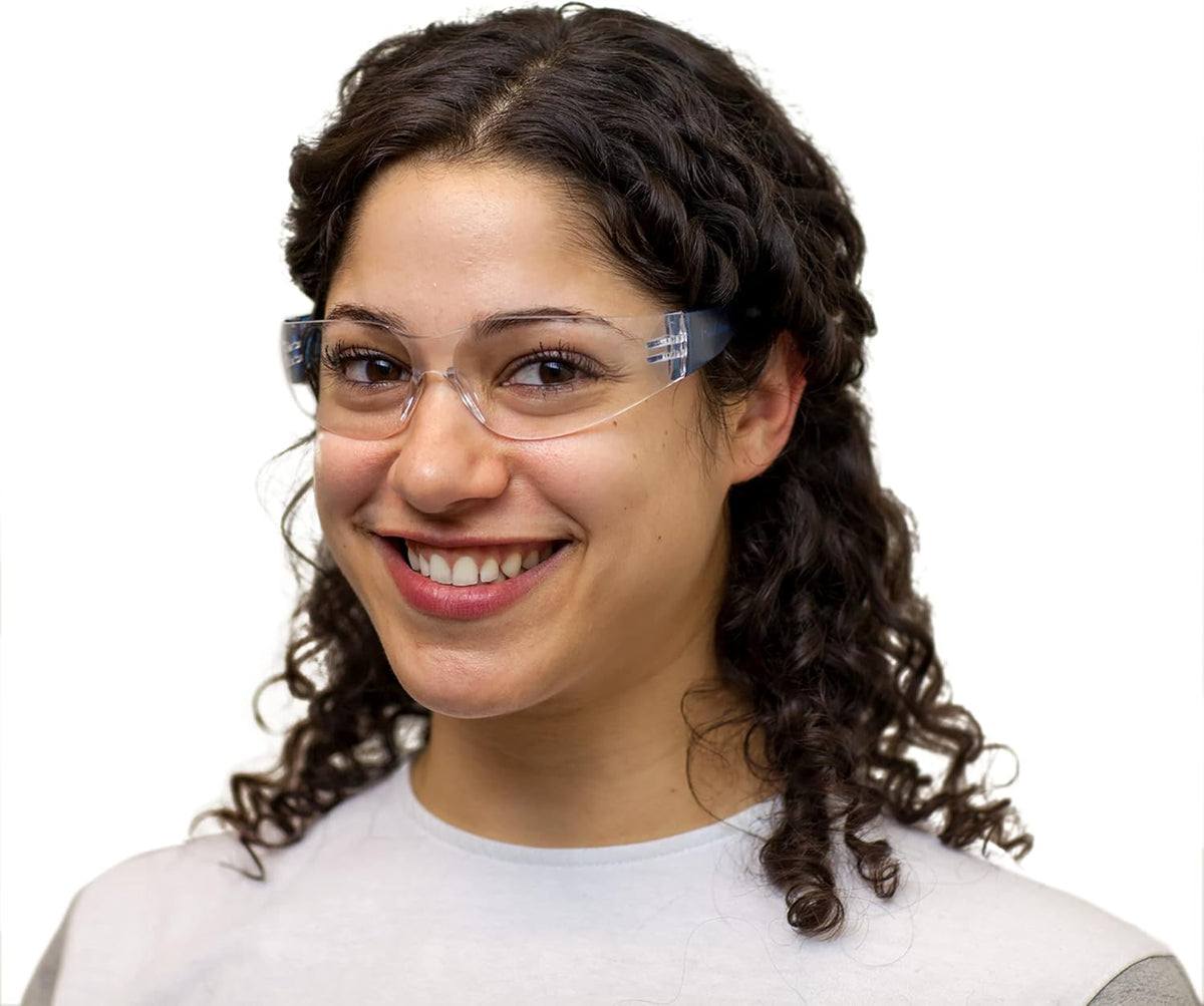 BISON LIFE Safety Glasses - Scratch Resistant Wrap Around Eyewear, Polycarbonate ANSI Z87.1 Impact