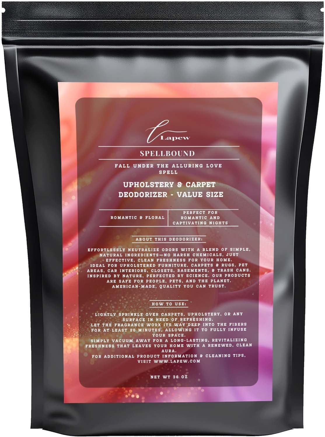 Spellbound Carpet Freshener Powder Refill 36 oz | Powerful Odor Eliminator for Home | Upholstery