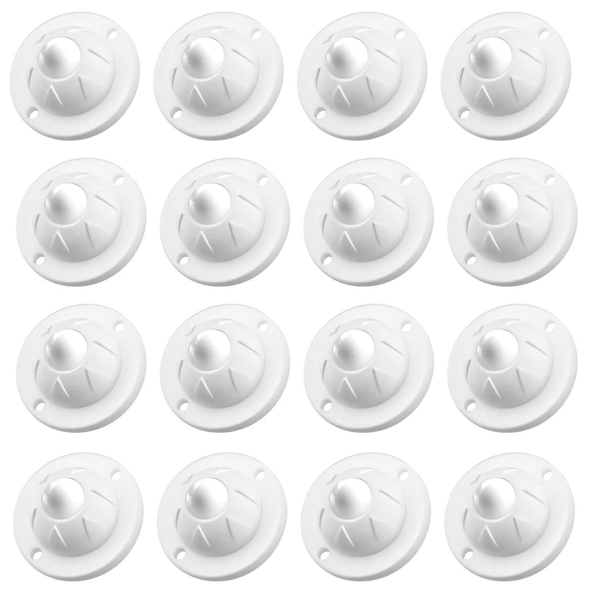 PlusRoc 16 Pack Self Adhesive Caster Wheels For Appliance, Load Capacity 14LBS Per Wheel, Mini