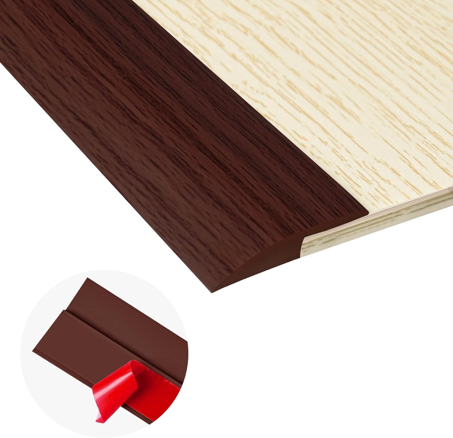 10Ft Carpet Floor Transition Strip, Self Adhesive Floor Edging Trim Strip for Doorway, PVC Floor