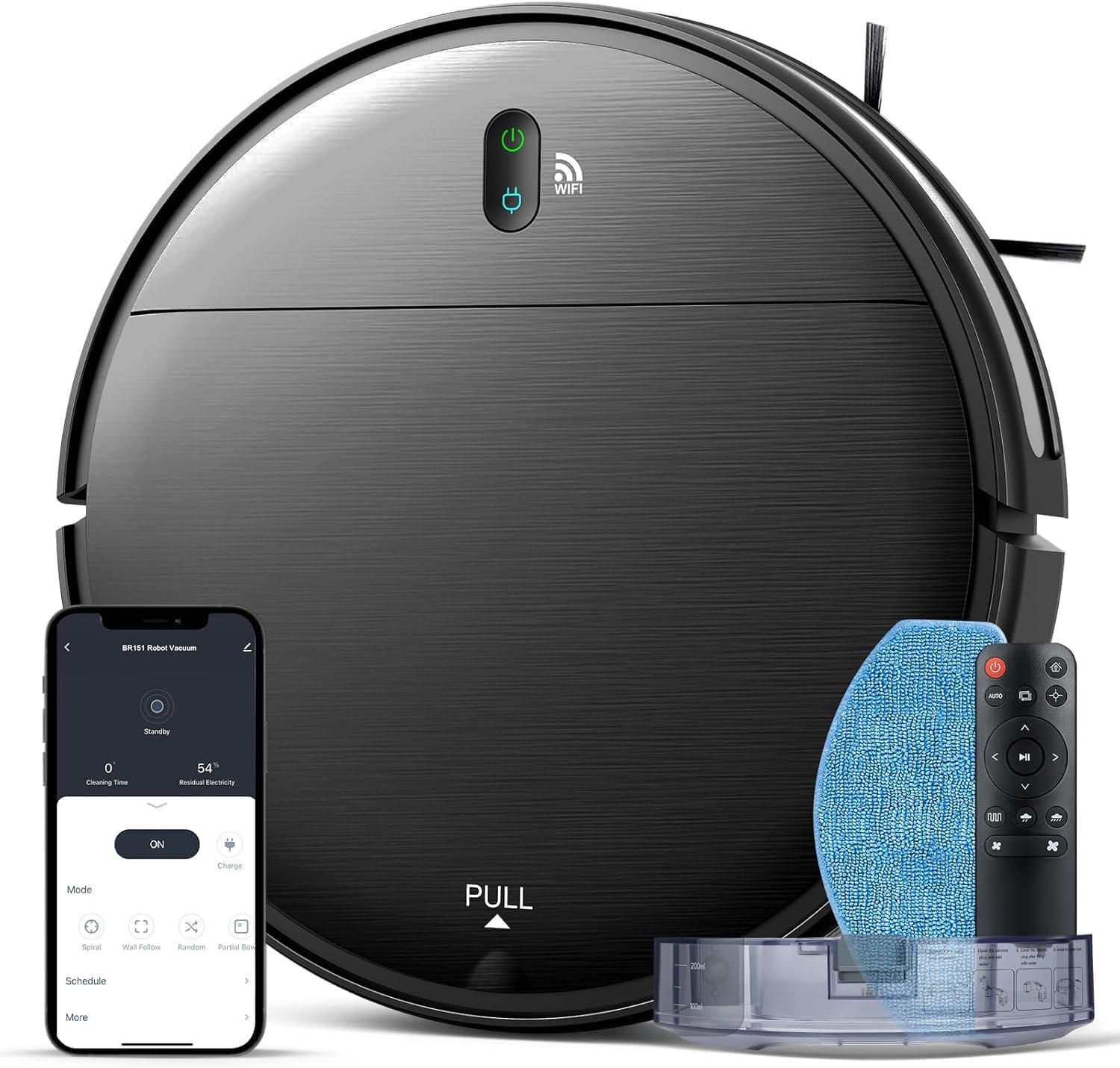 Robot Vacuum and Mop Combo, 2 in 1 Robotic Vacuum Cleaner with Schedule, App/Alexa/Voice Control