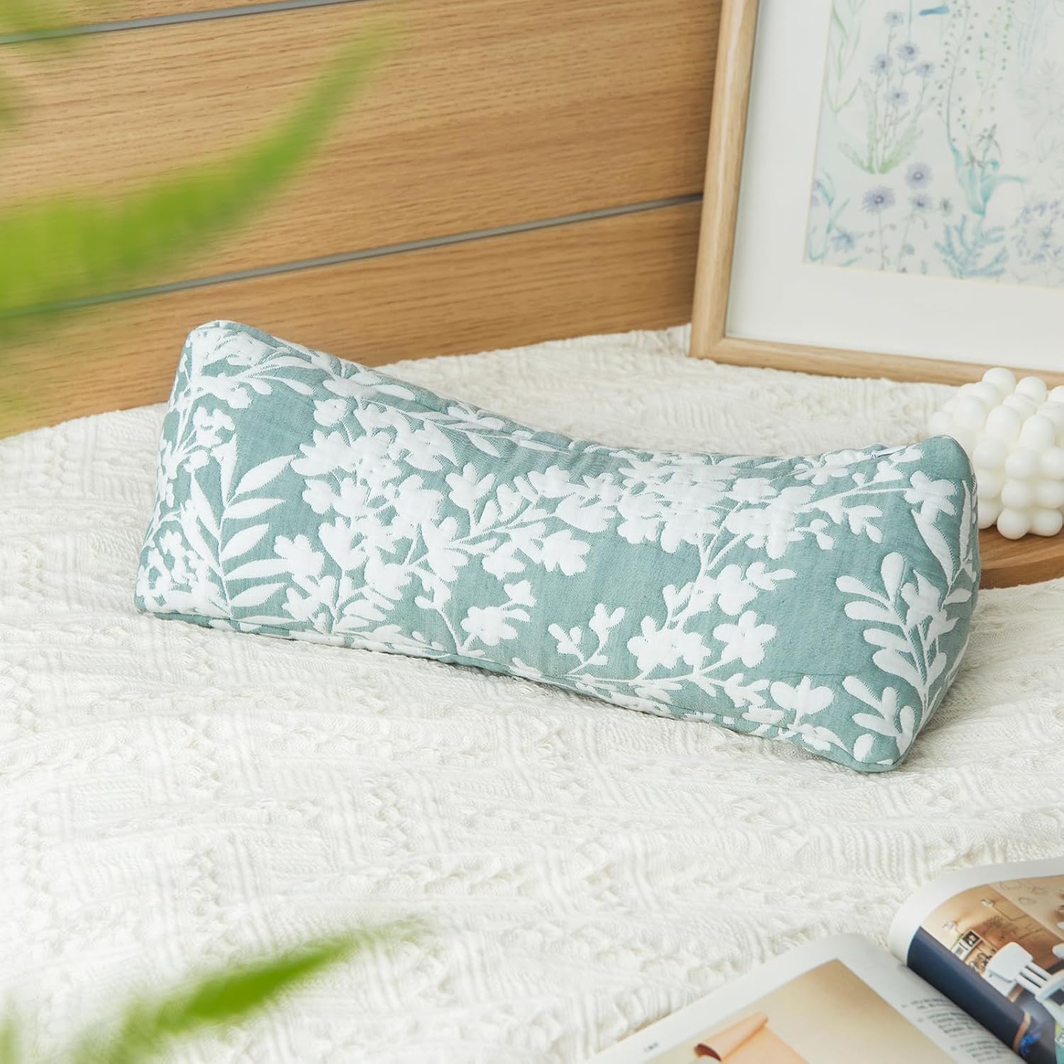 Buckwheat Neck Support Pillow Cervical Neck Cylinder Bolster Pillow,Buckwheat Hulls Adjustable Roll