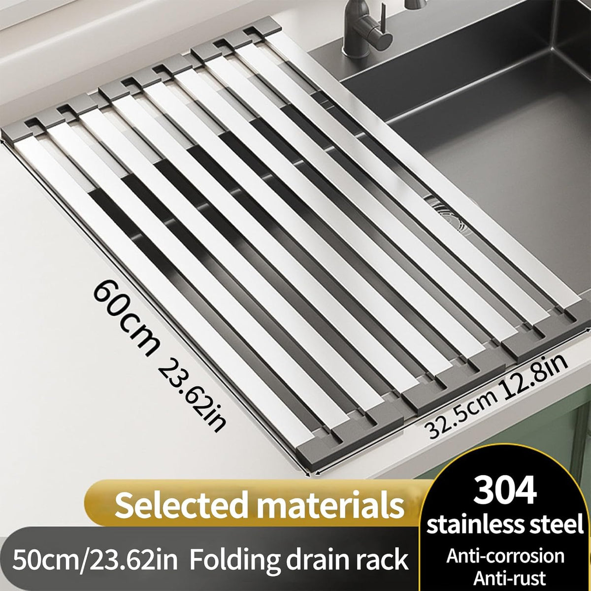 Foldable Dish Drying Rack, Over The Sink Dish Drying Rack ，Dish Drying mat，Dish Drying mats for