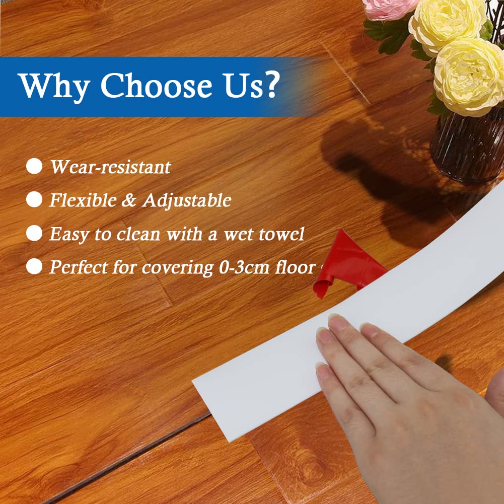 Floor Transition Strip Self Adhesive Floor Cover Strips Laminate 2" Wide Vinyl Flat Divider