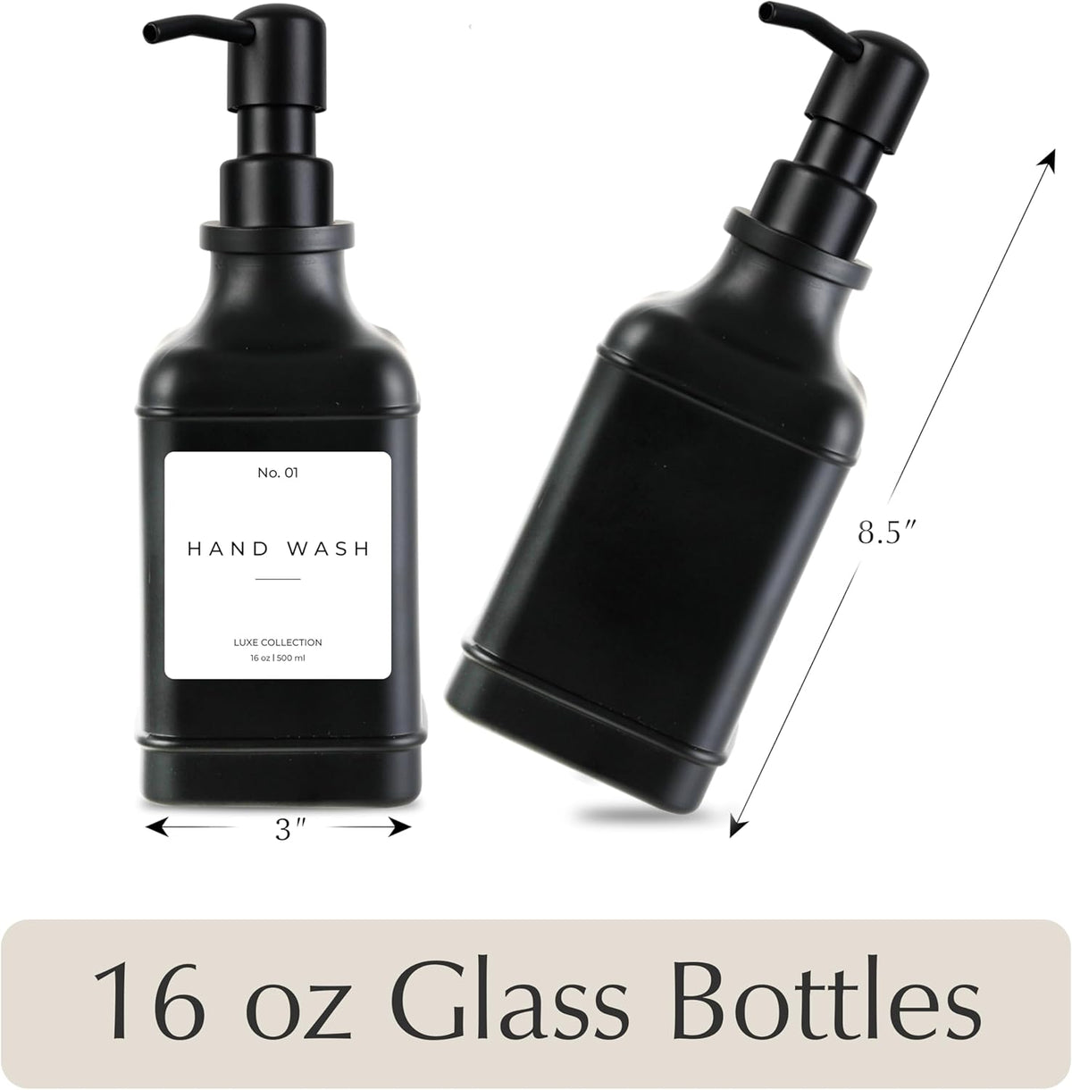 Emerson Essentials Soap Dispenser, Dish Soap Dispenser, Soap Dispenser Bathroom Set, Hand Soap