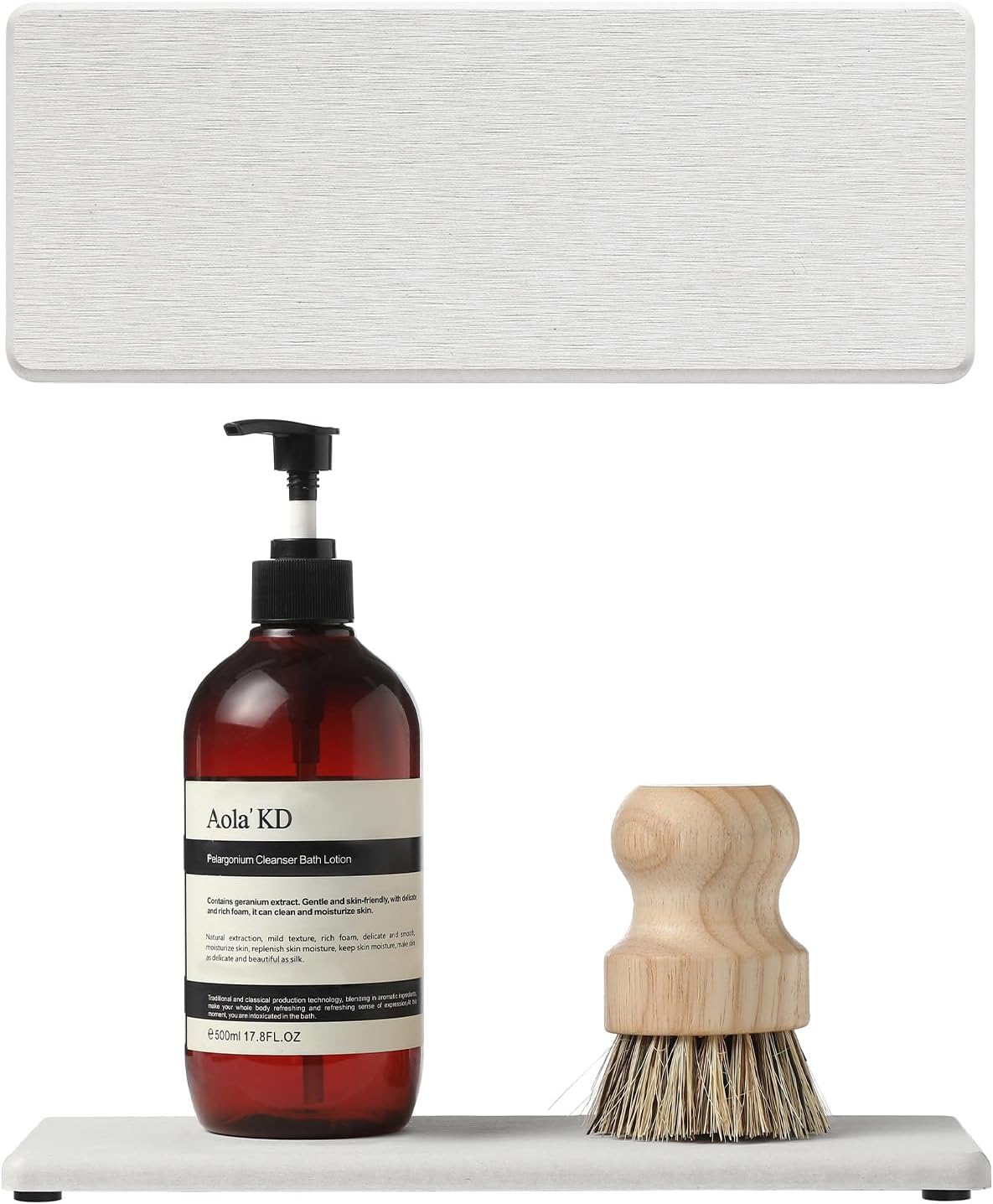 2PCS Bathroom Sink Vanity Trays, Water Absorbing Diatomite Stone Drying Soap Dish Dispenser for