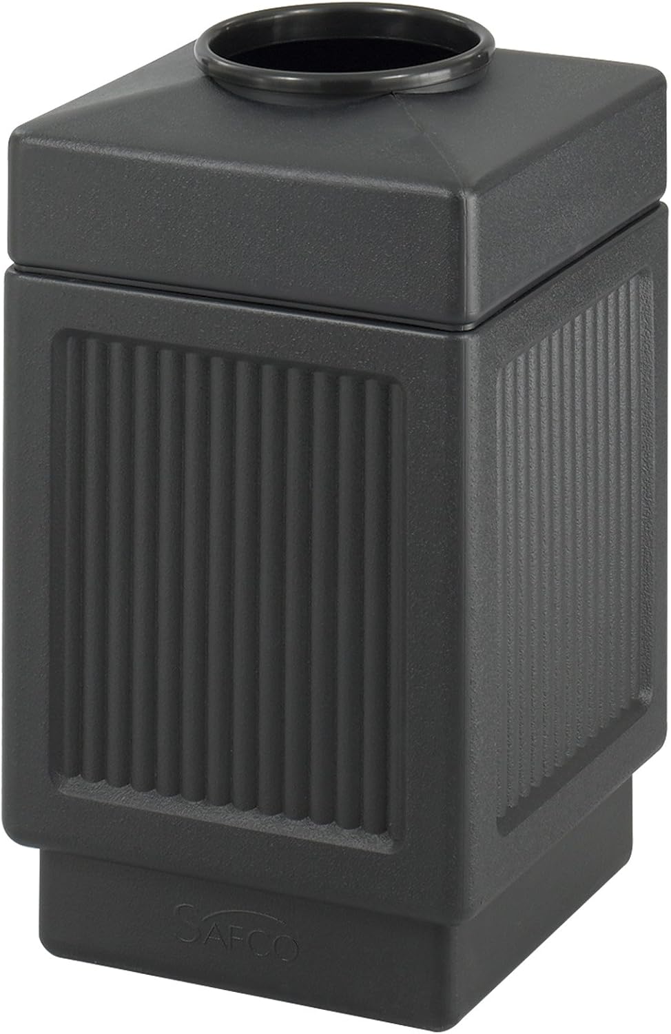 Safco Canmeleon Trash Can, 38 Gallons, Indoor and Outdoor Use, Open Top, Durable &
