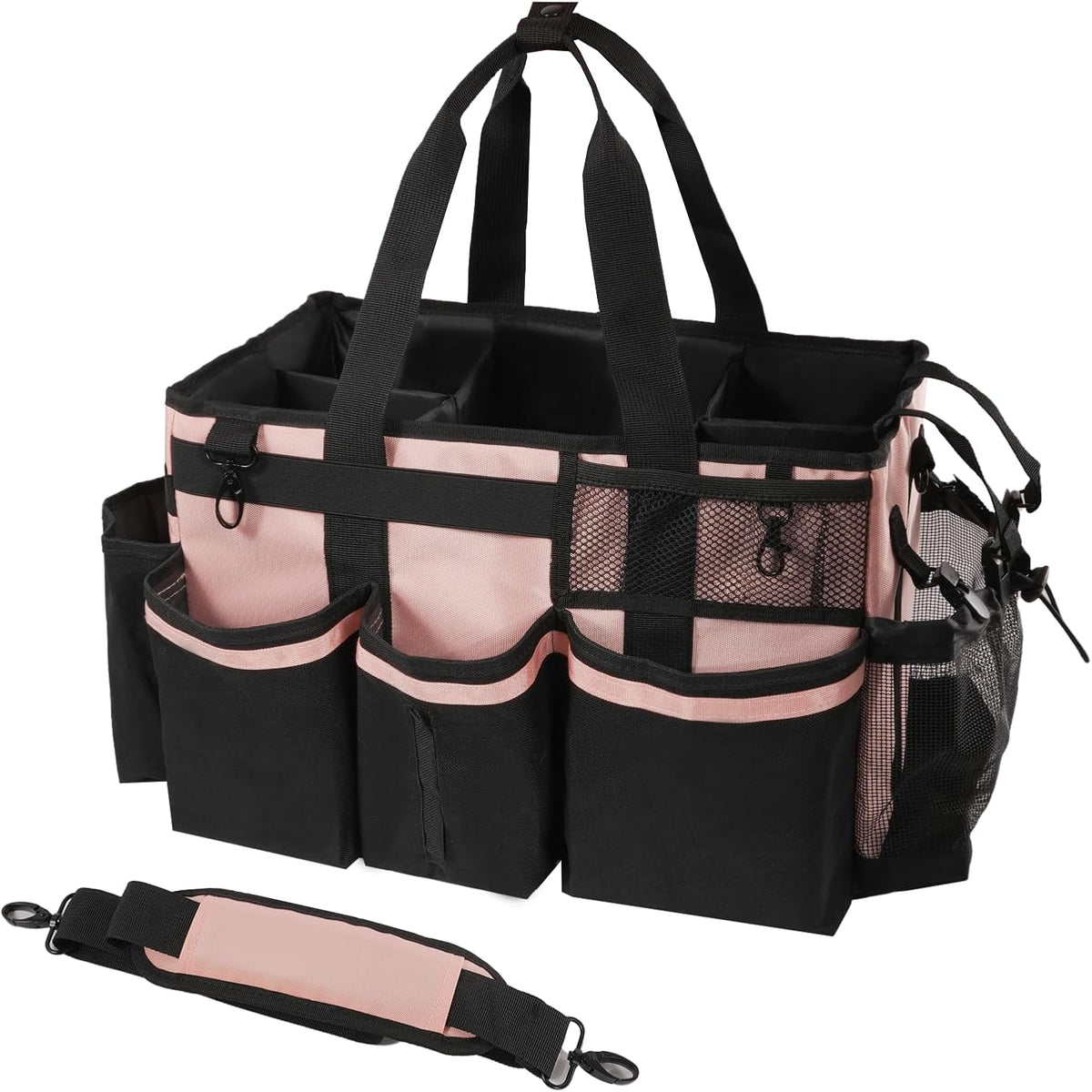 Wearable Cleaning Caddy, Cleaning Caddy Supplies Organizer with Handle & Shoulder Straps for