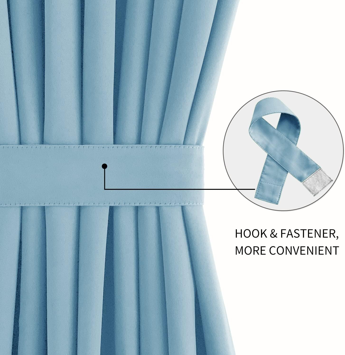 DWCN French Door Curtains – Rod Pocket Thermal Blackout Curtain for Doors with Glass Window