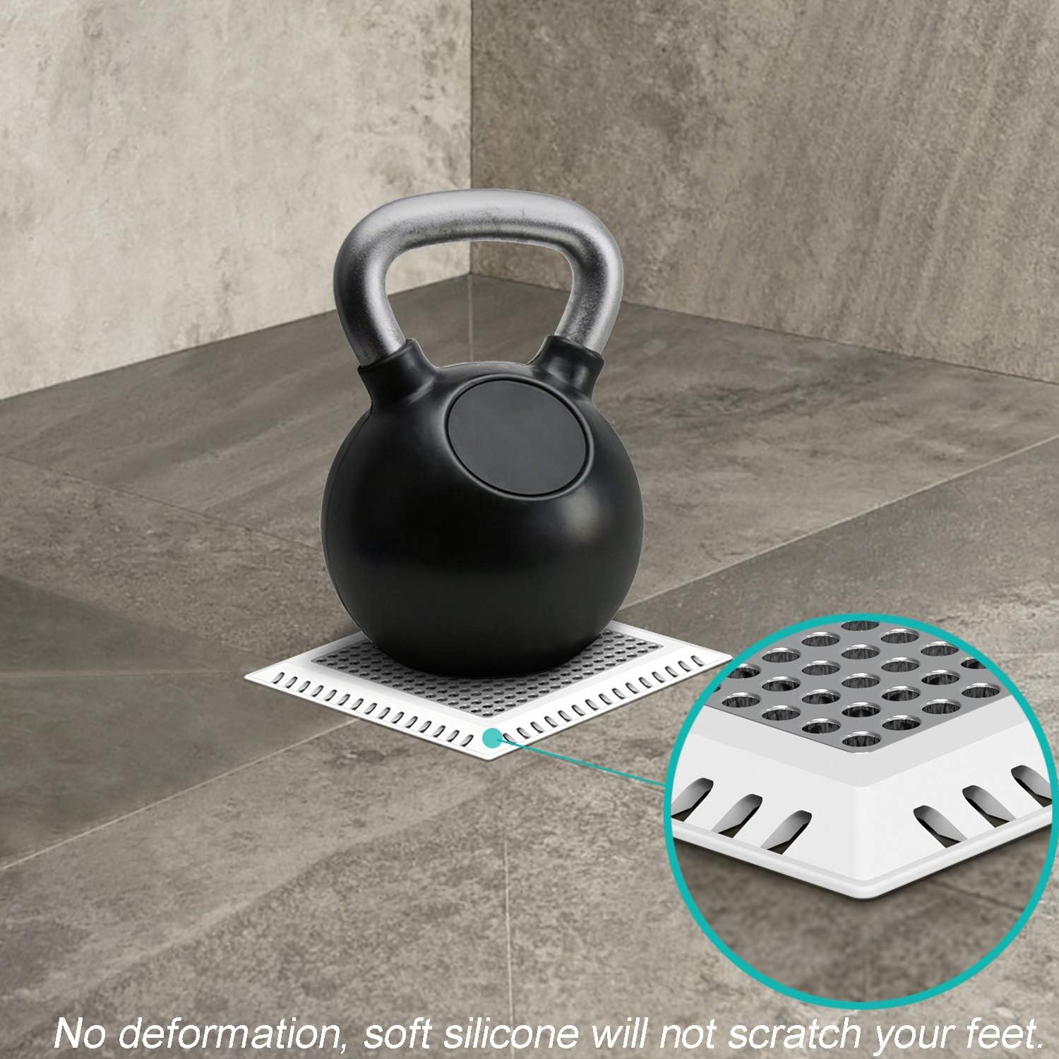 Shower Drain Hair Catcher/Drain Strainer/Shower Drain Cover for Bathroom Floor Drain, Stainless