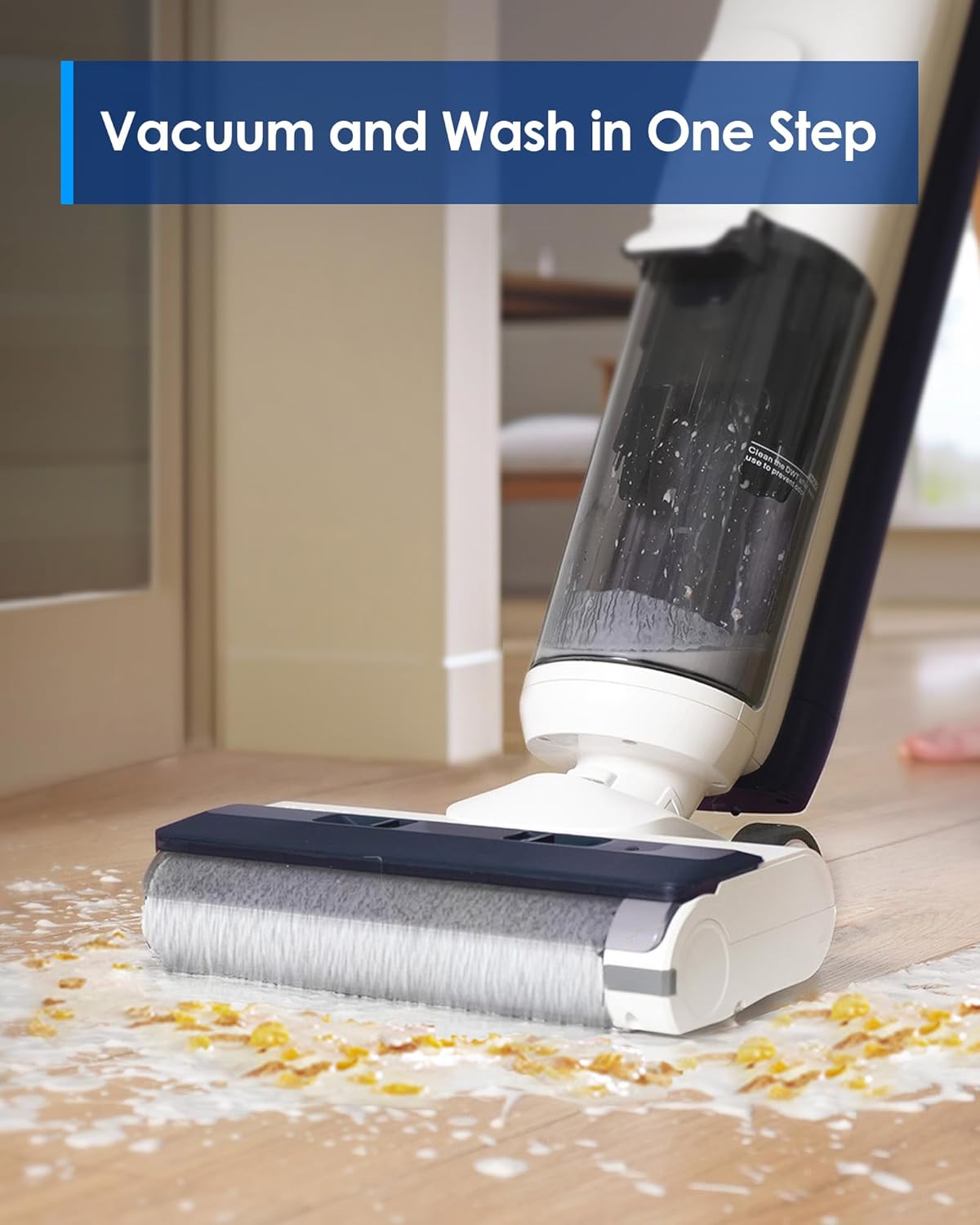 Tineco iFLOOR 5 Breeze Complete Wet Dry Vacuum Cordless Floor Washer, One-Step Cleaning for Hard