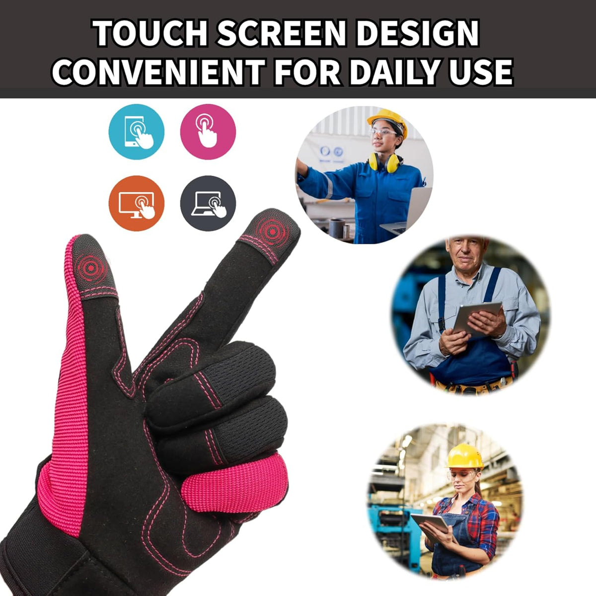 Thorn Proof&Puncture Resistant Gardening Gloves with Grip,Garden Gloves for Women, Leather Work