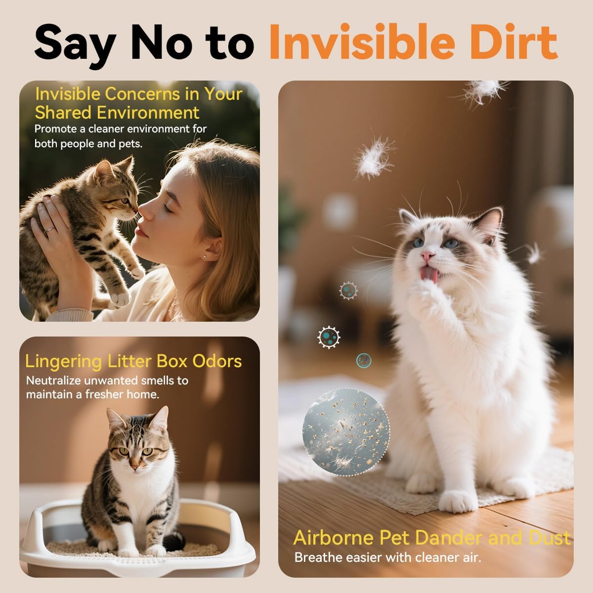 BeOkay Air Purifier Negative Oxygen Ion for Home HEPA Filter 5 Layers Filtration 3 Fan Modes