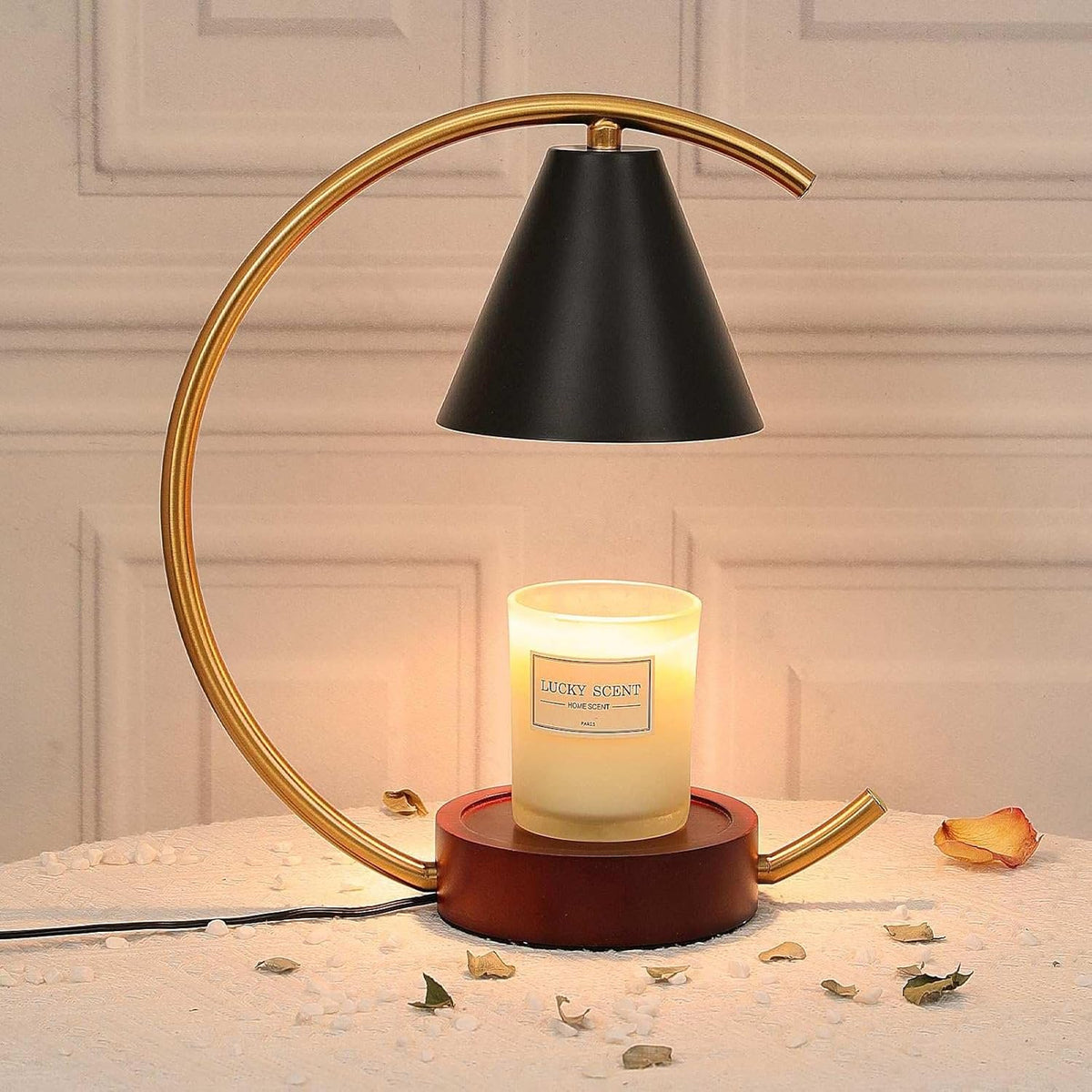 Candle Warmer Lamp with Timer and Dimmer, Electric Scented Wax Warmer for Bedroom, Home Decor Aroma