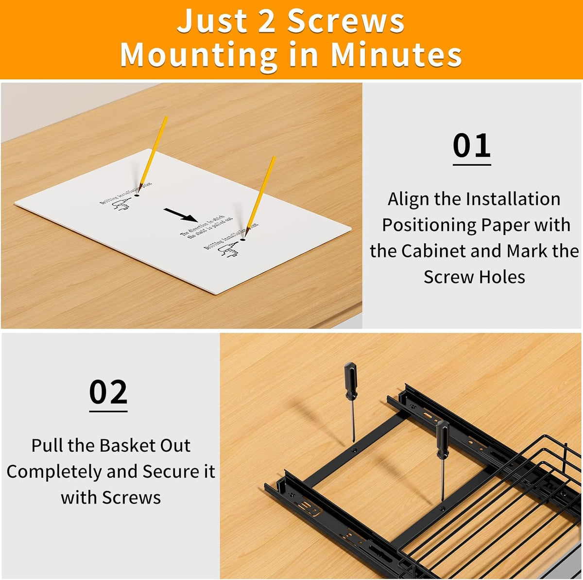 RCHYFEED Pull Out Spice Rack Organizer for Cabinet,Slide out Spice Organizer for Inside