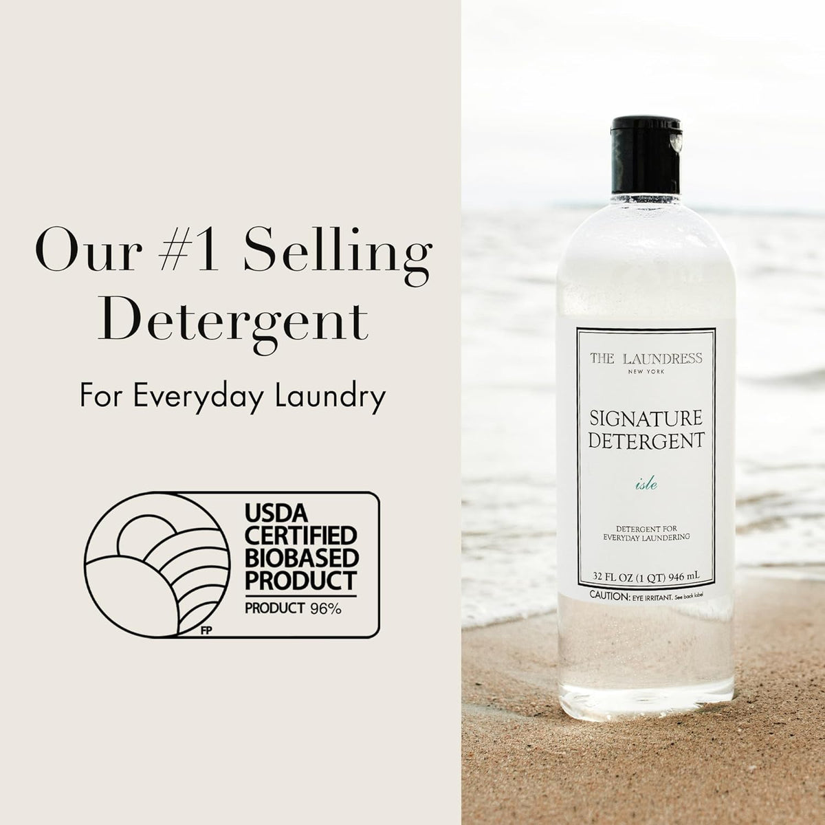 The Laundress Signature Isle Detergent, Coastal Inspired Scent, Concentrated Laundry Detergent