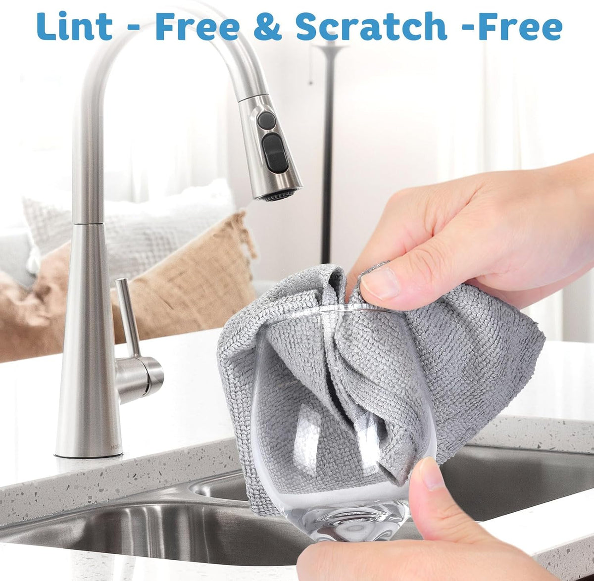 Matthew Microfiber Cleaning Cloth Roll 72Pack (12" x 12") Reusable Paper Towels&Washable Tear Away