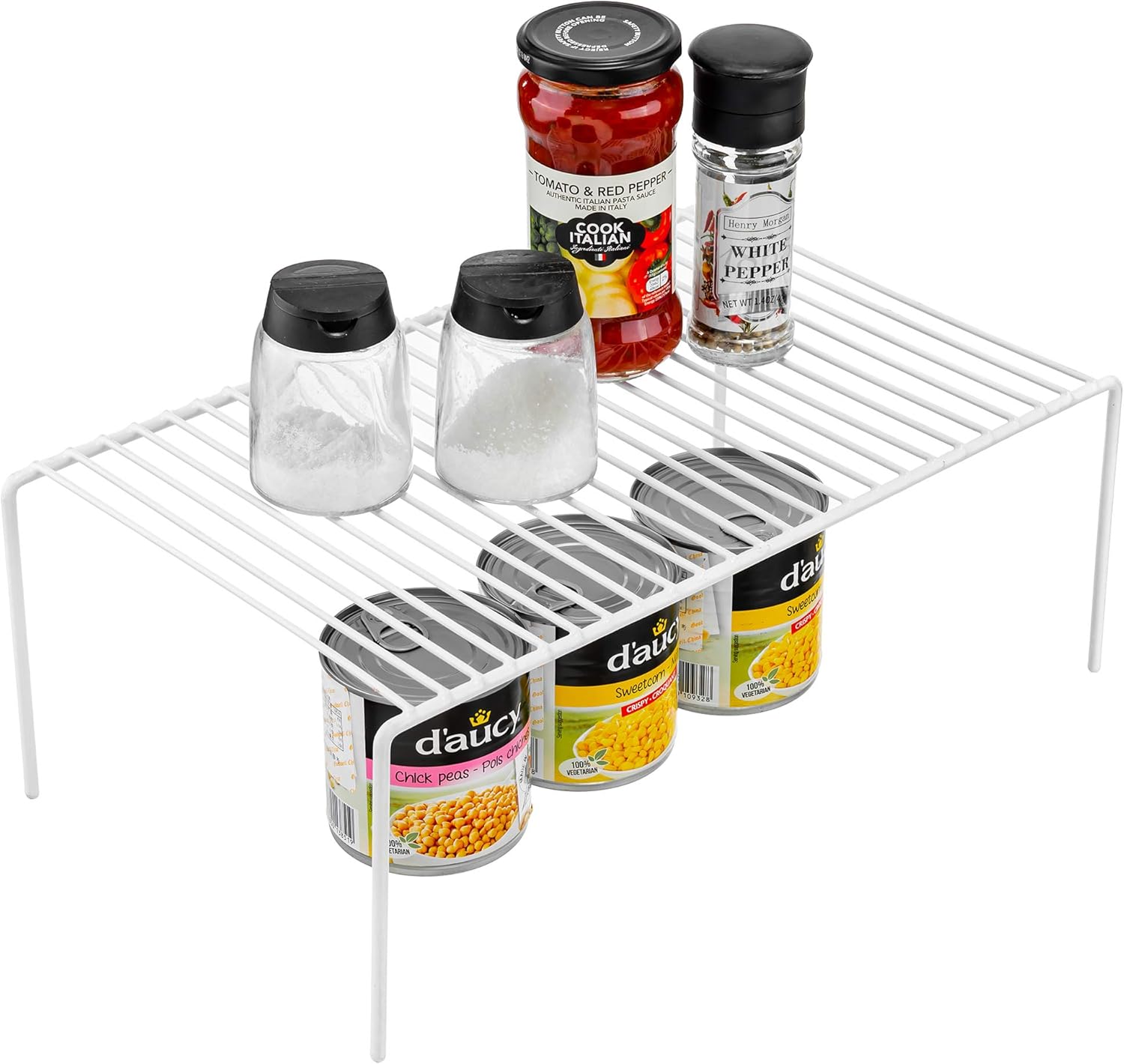 iPEGTOP Large (15.7 x 9.4 Inch) Kitchen Freezer Cabinet Storage Shelf, Set of 4 Rustproof Metal