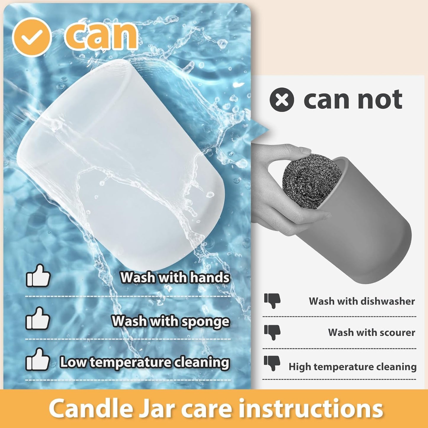 Thick Candle Jars for Making Candles 12 Pcs, 7 OZ Empty Jars with Wood Lids for Candle Making