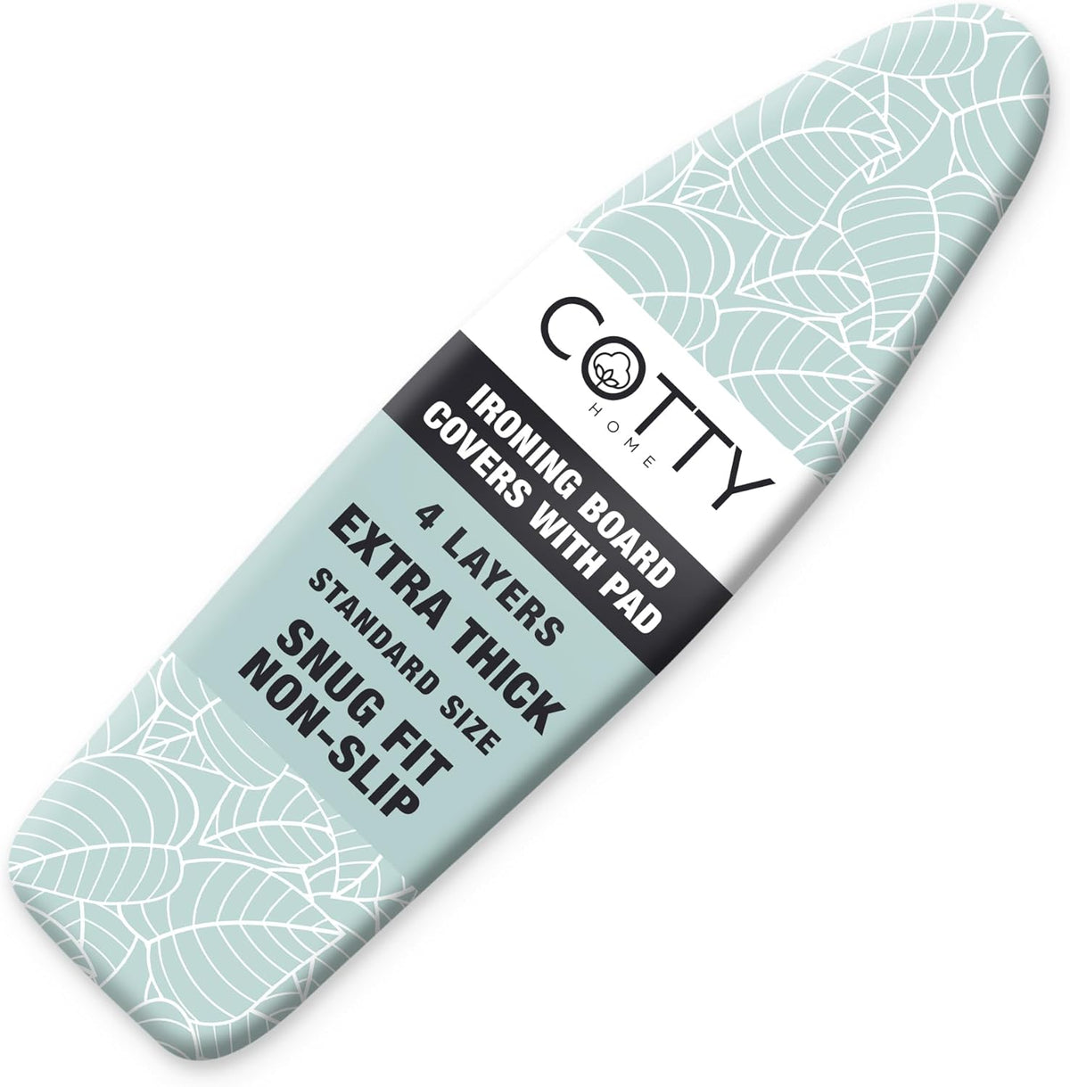 Extra Thick Ironing Board Covers with Pad Standard Size 15x54, Heat Reflective Full Scorch
