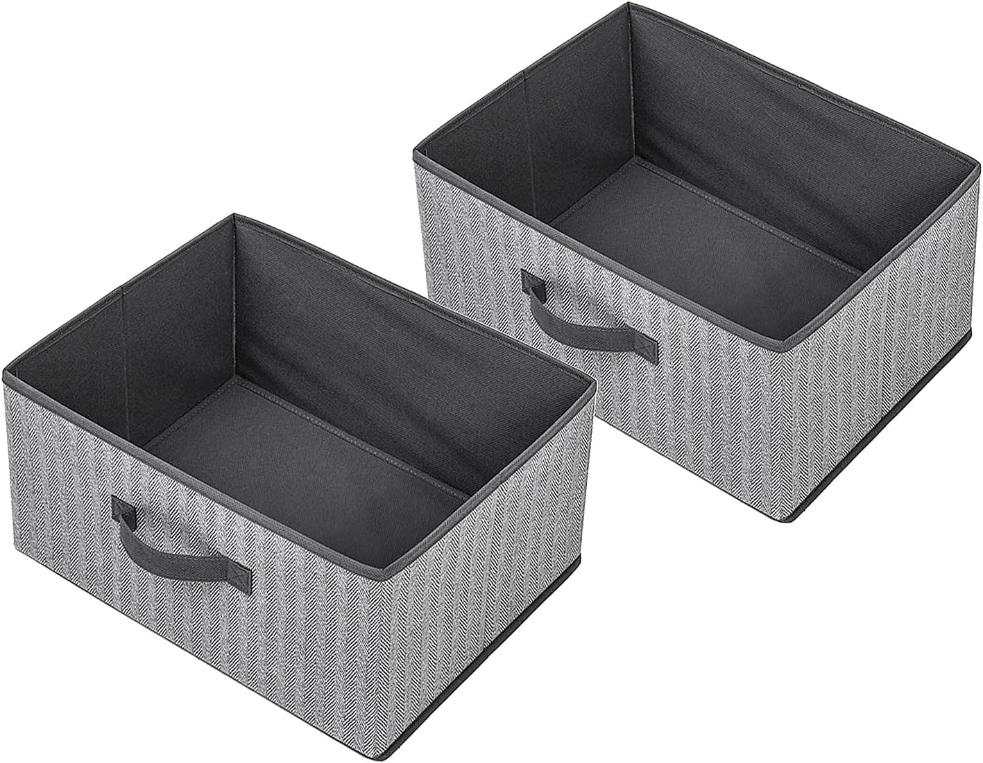 Storage Baskets, 15.7 Inch Woven Fabric Bins, Storage Cubes with Reinforced Handles, Organizer Bins