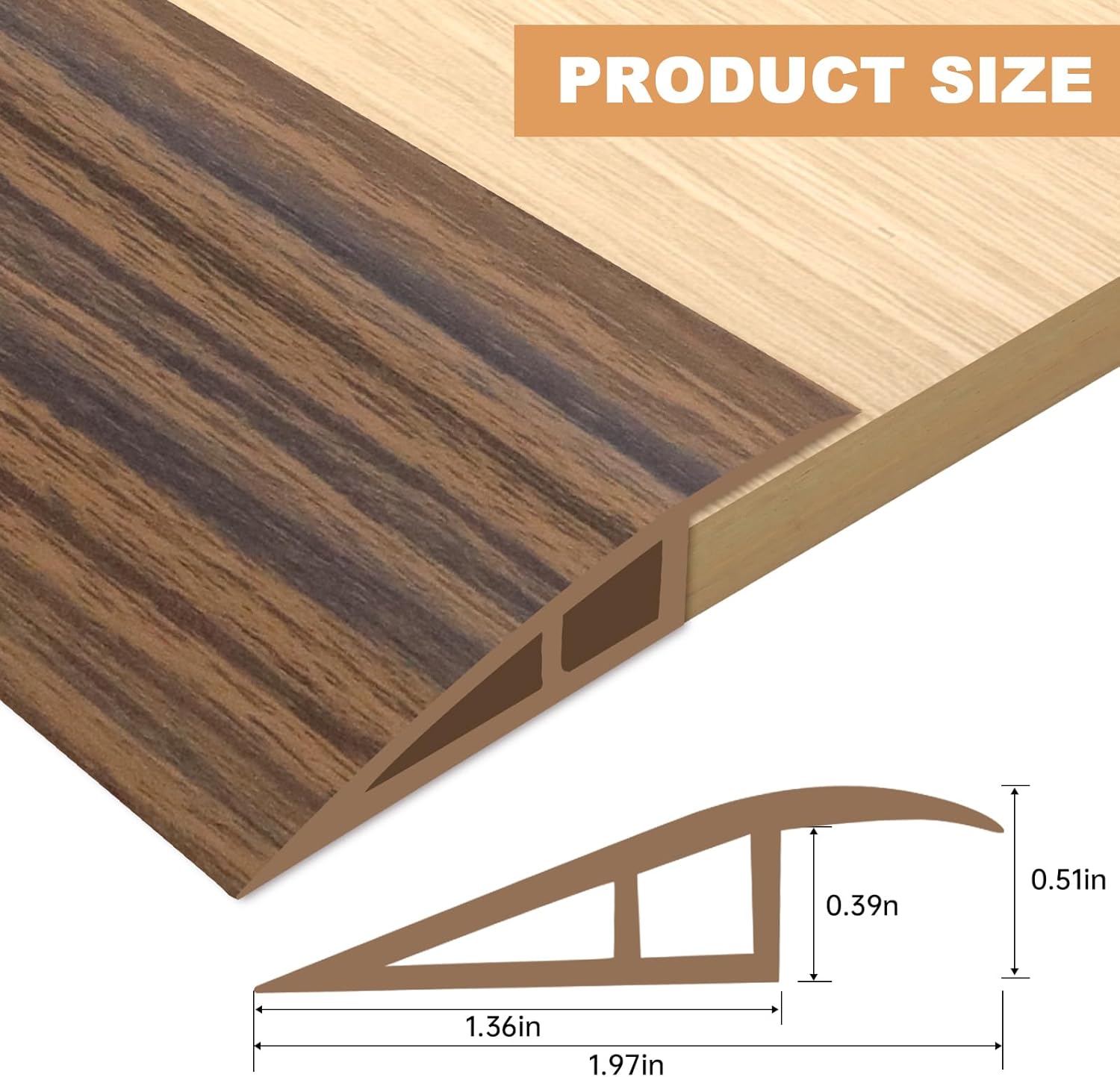 Vinyl Door Threshold Flooring Transition Strip Self Adhesive Carpet Edging Strip for Laminate