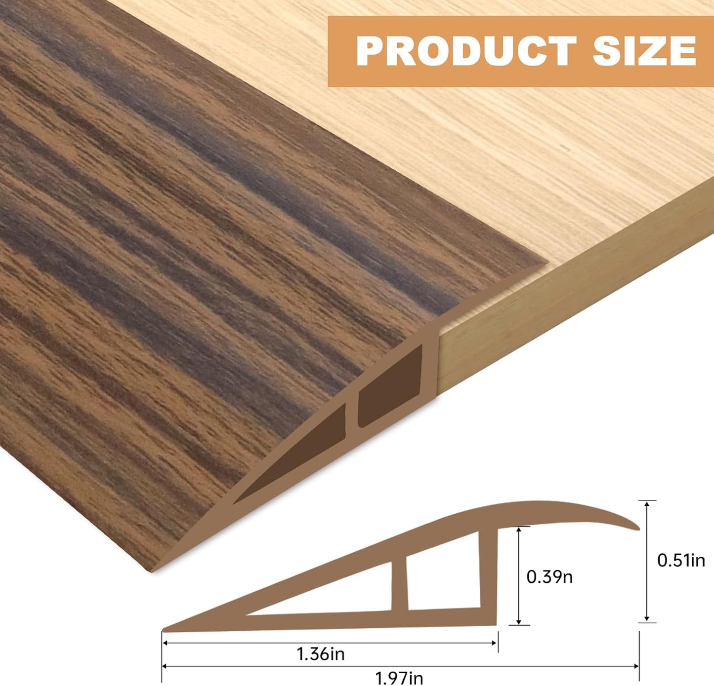 Vinyl Door Threshold Flooring Transition Strip Self Adhesive Carpet Edging Strip for Laminate