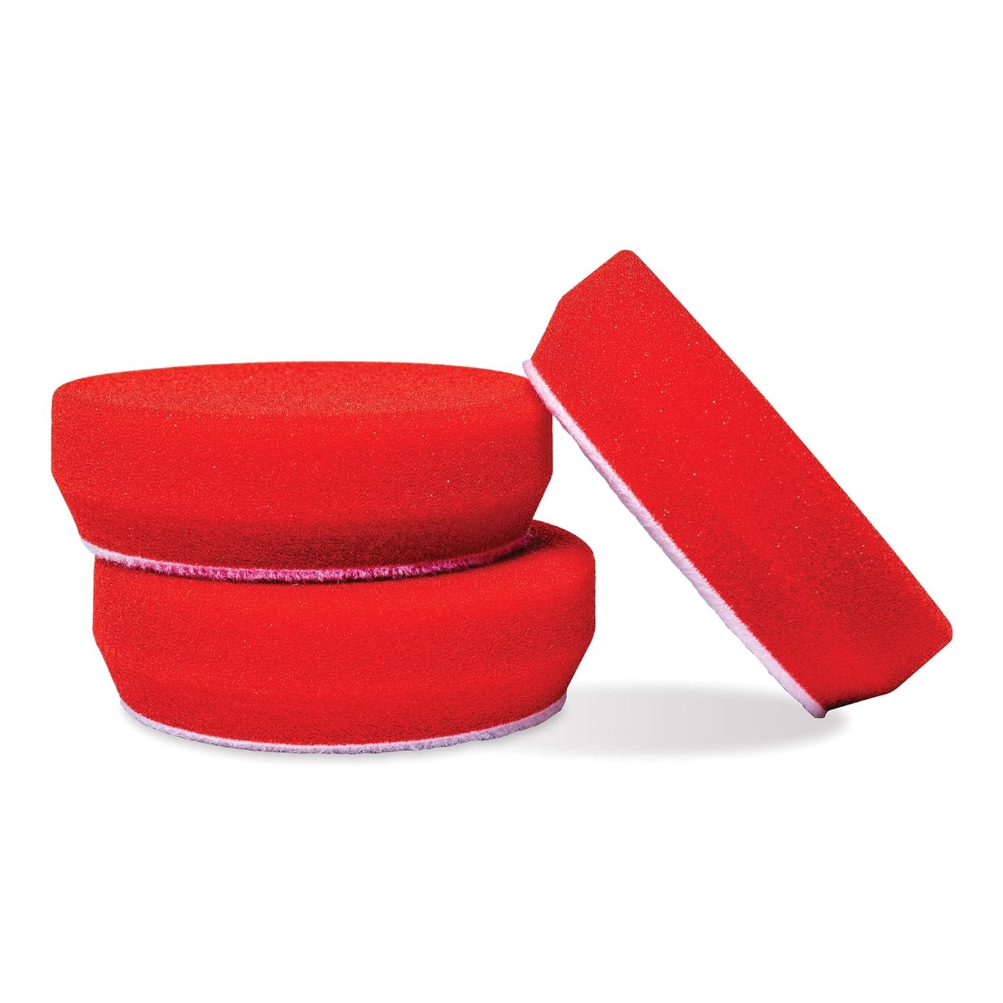 Griot's Garage 3” Red Foam Waxing Pads for Car Detailing, Polishing and Buffing Pads for Use with