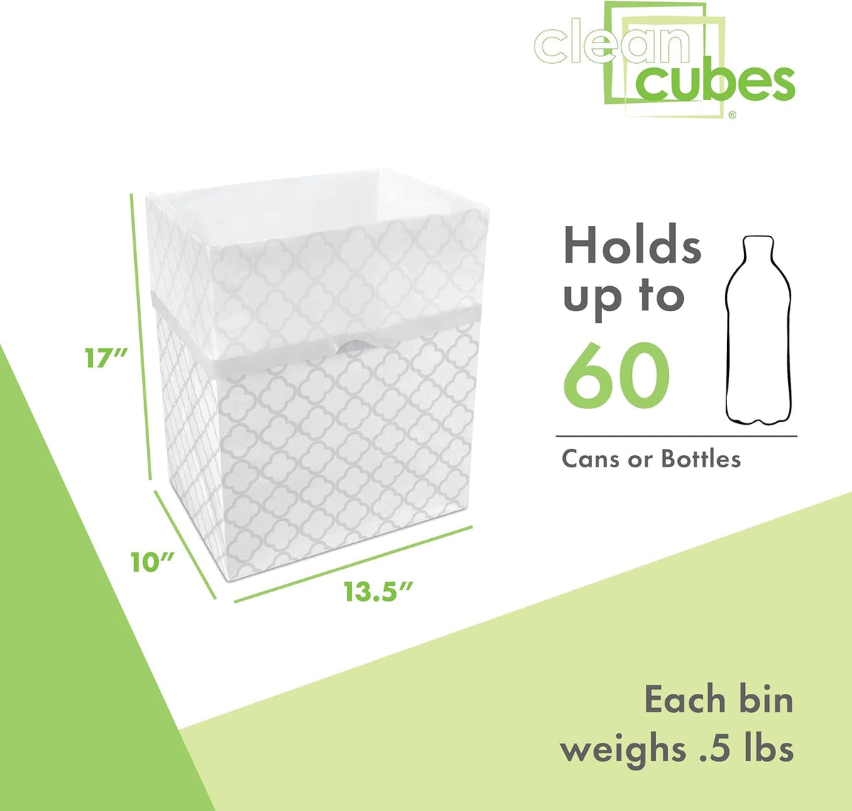 13 Gallon Disposable Pop-Up Trash Cans (6-Pack) with Fitted Bags – Foldable Garbage & Recycling