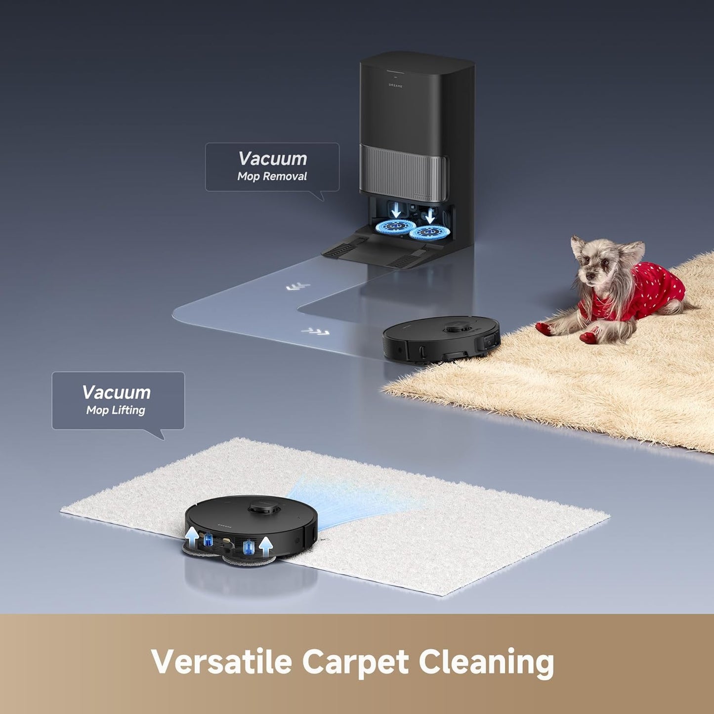 DREAME L40s Ultra Robot Vacuum and Mop, Auto-Empty, Mop Self-Cleaning, 1,9000Pa Suction, 100%